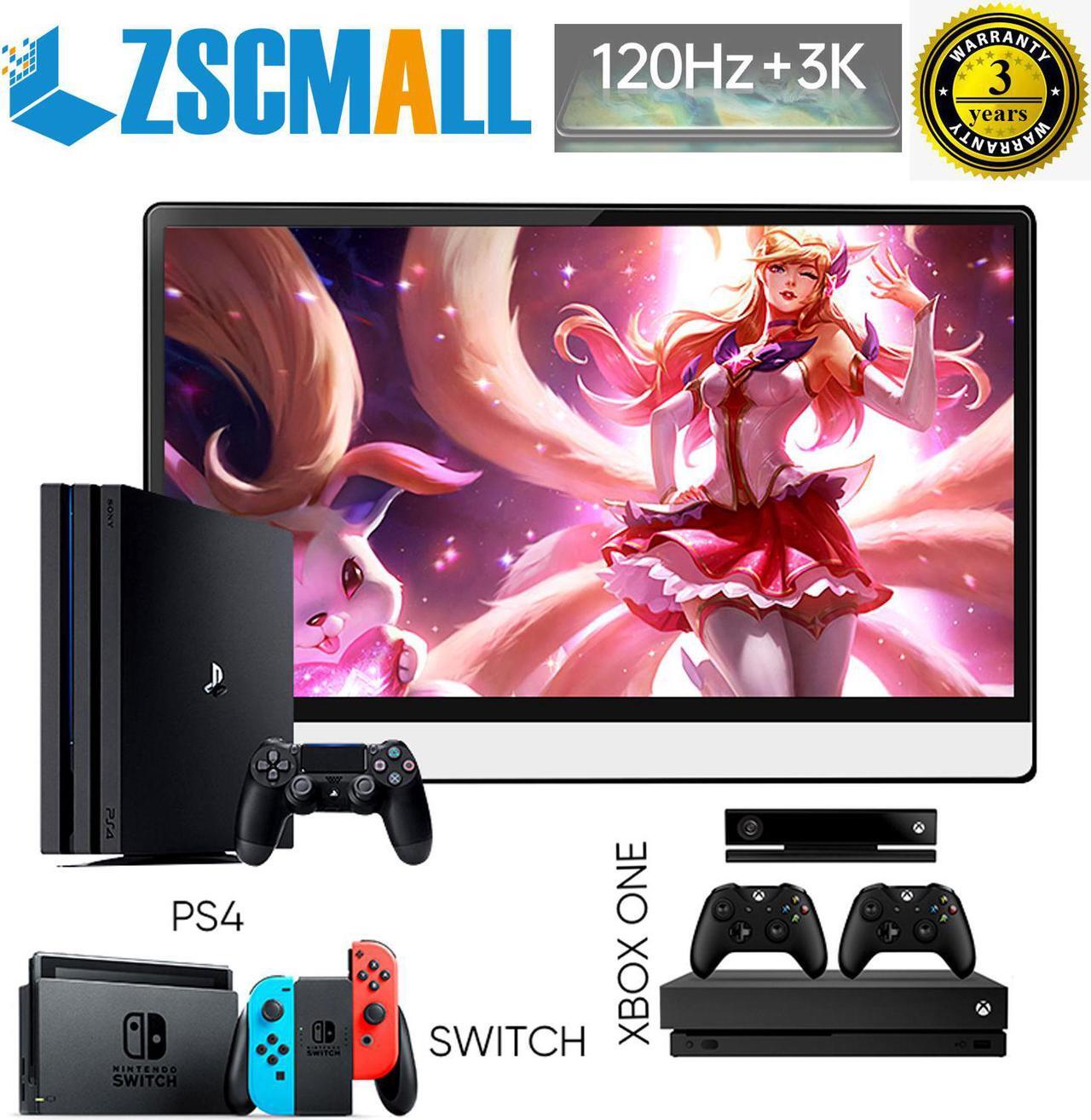 Alt view image 7 of 6 - ZSCMALLS 3K Portable Monitor 3200x1800 Resolution 13.3 Inch Lightweight Dual Display USB C Computer Display with Mini HDMI Type-C,Built-in Speaker for Laptop PC Phone PS4 Xbox Mac Smart Cover Included