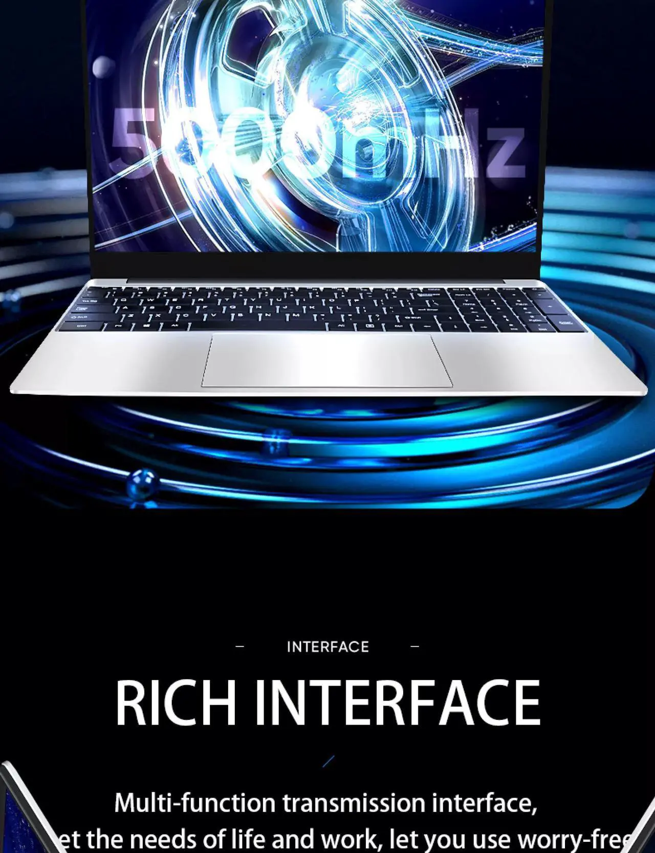 Alt view image 8 of 7 - ZSCMALLS [Intel Core i7] 3 Years Warranty 2020 Laptop Windows 10 RAM8G SSD256G 15.6 inch Narrow-Frame Metal Silver Backlit Keyboard Game Book Student Office Business
