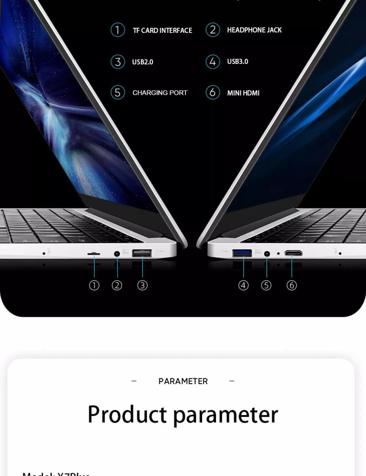 Alt view image 7 of 7 - ZSCMALLS [Intel Core i7] 3 Years Warranty 2020 Laptop Windows 10 RAM8G SSD256G 15.6 inch Narrow-Frame Metal Silver Backlit Keyboard Game Book Student Office Business