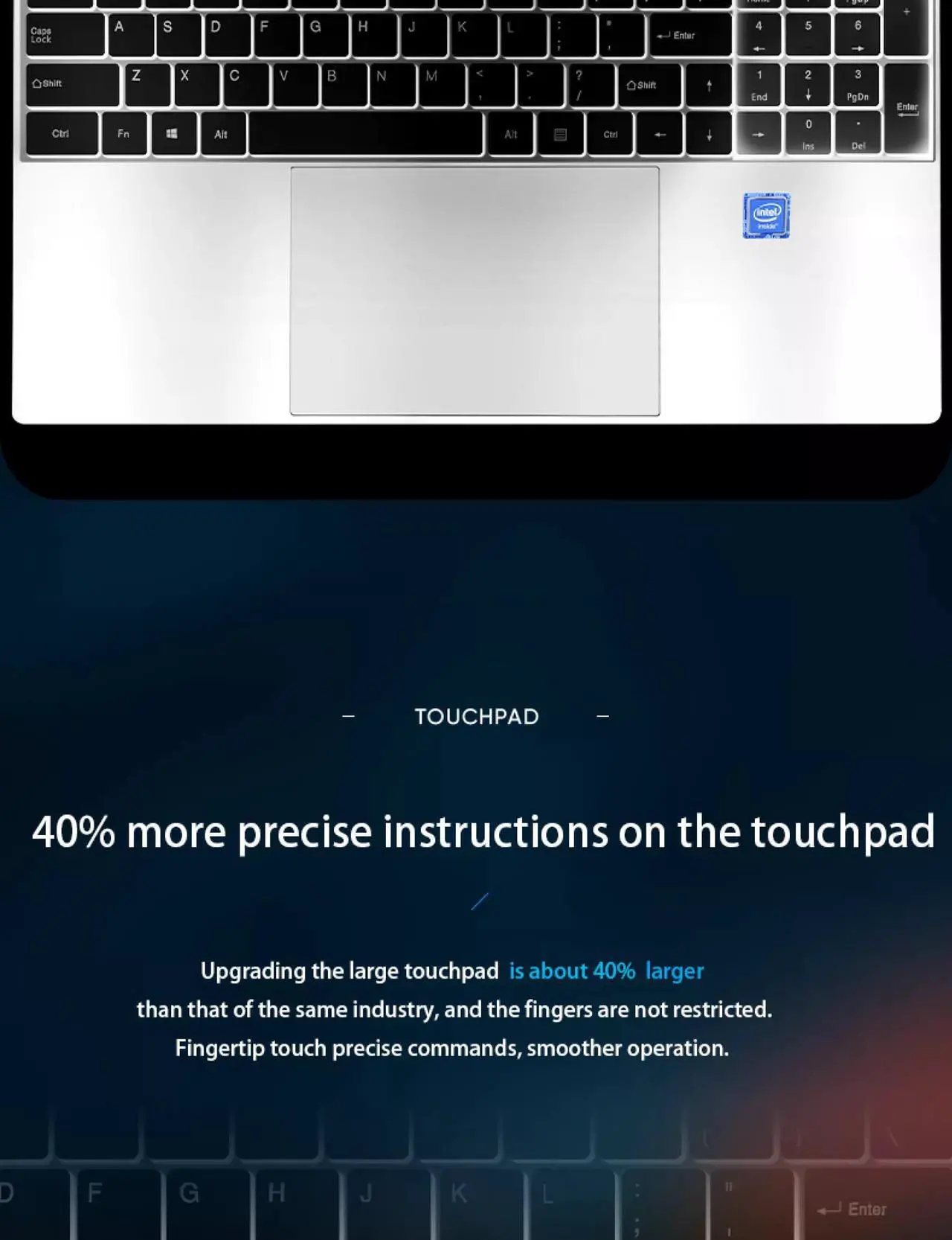 Alt view image 5 of 7 - ZSCMALLS [Intel Core i7] 3 Years Warranty 2020 Laptop Windows 10 RAM8G SSD256G 15.6 inch Narrow-Frame Metal Silver Backlit Keyboard Game Book Student Office Business