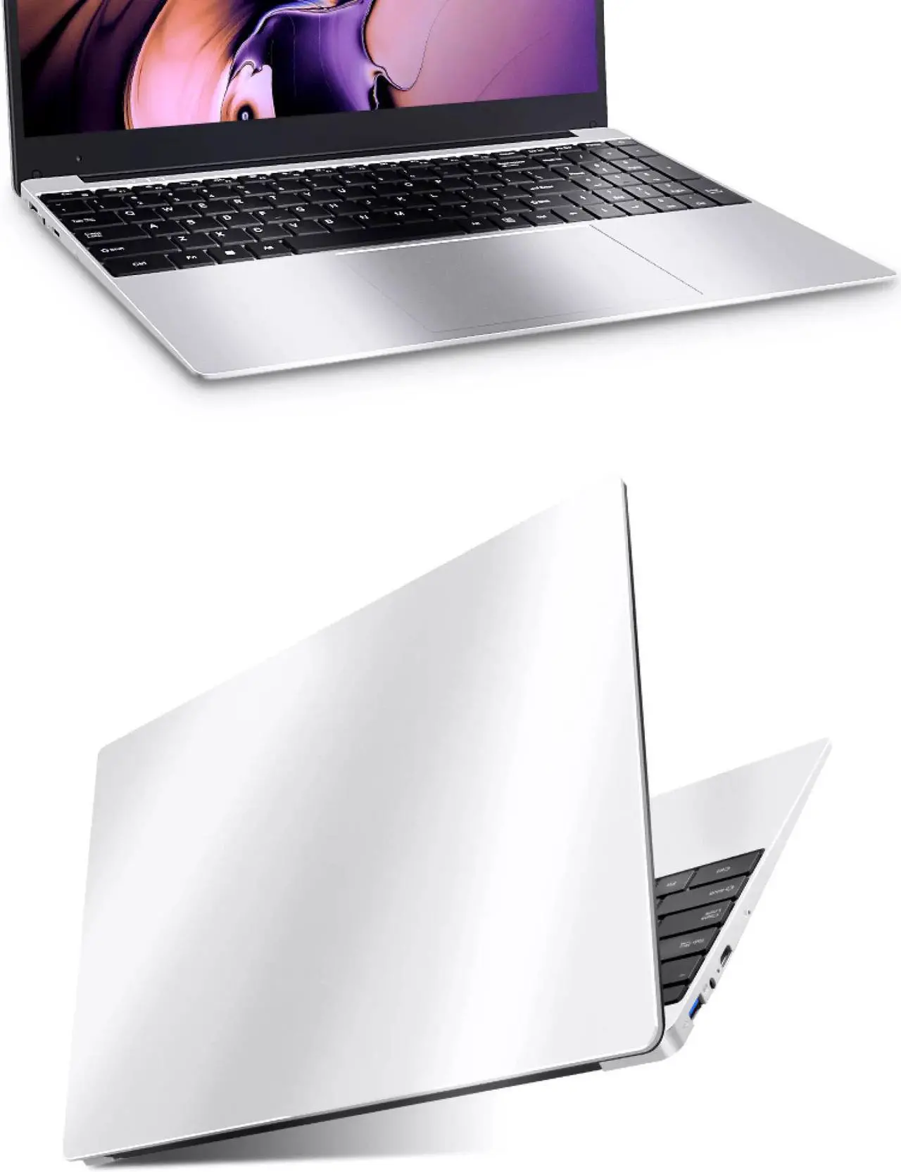 Alt view image 4 of 7 - ZSCMALLS [Intel Core i7] 3 Years Warranty 2020 Laptop Windows 10 RAM8G SSD256G 15.6 inch Narrow-Frame Metal Silver Backlit Keyboard Game Book Student Office Business