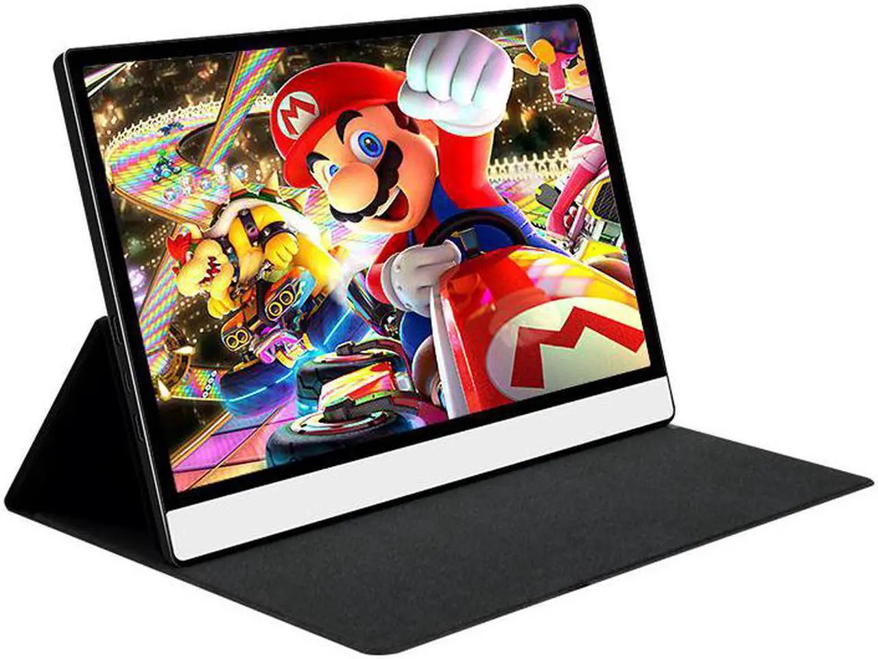 Alt view image 2 of 7 - ZSCMALLS 3K Touchscreen Portable Monitor  Resolution 13.3 Inch Lightweight Dual USB C Computer Display with Mini HDMI Type-C Built-in Speaker for Laptop PC Phone PS4 Xbox Mac Smart Cover Included