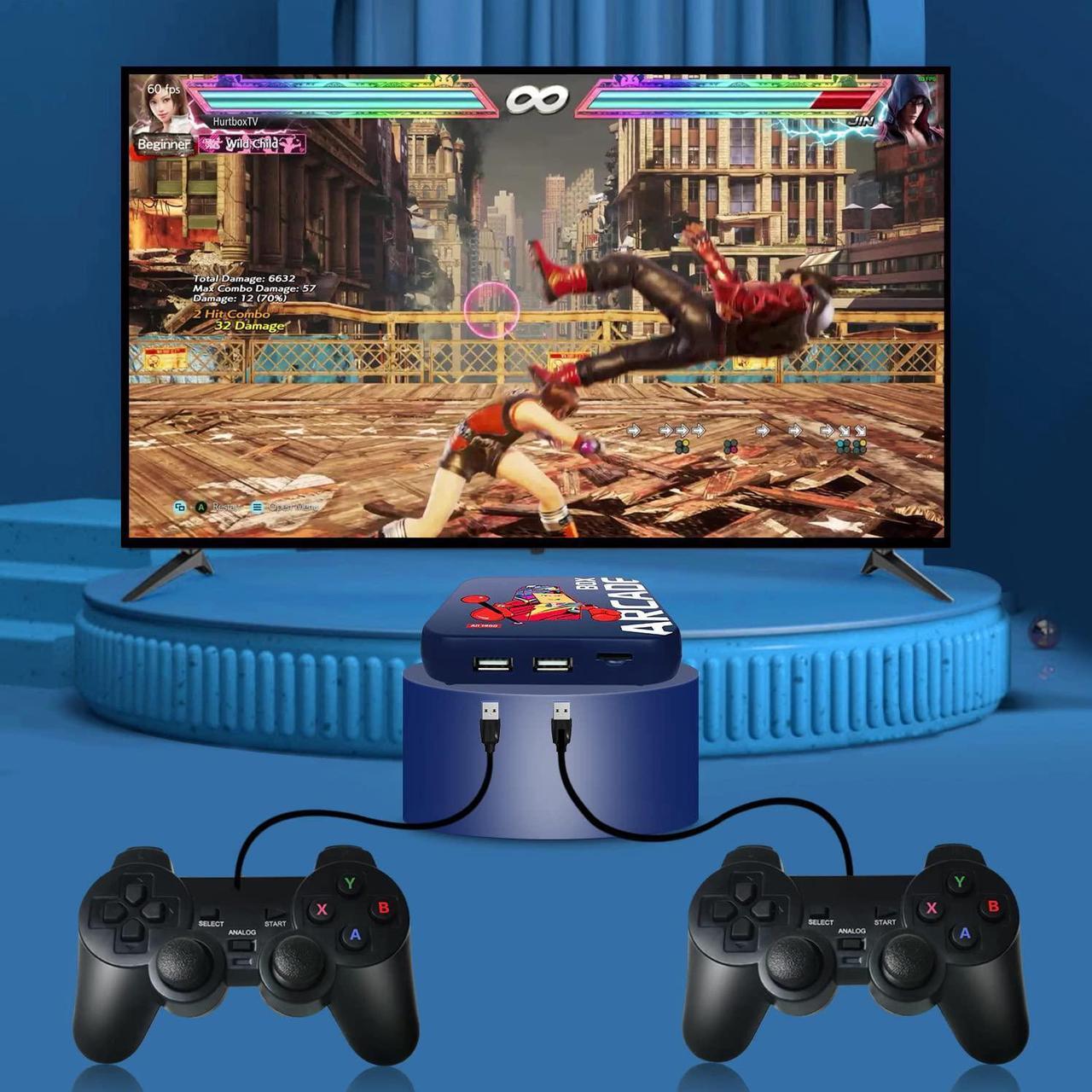 Alt view image 2 of 5 - vibebli Arcade Box Wired 4K HD Game Console for PS1/DC/N64 256GB Classic Retro Video Games 50,000+ Games Super Console Mini TV Game Player, Retro Game Play, Retro Game Console, Classic Game Play