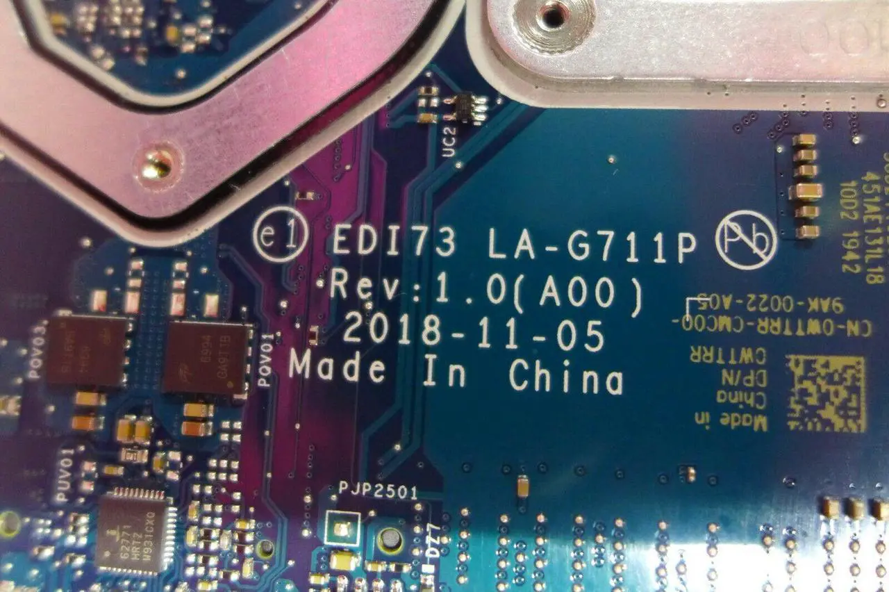 Alt view image 12 of 15 - Dell OEM Inspiron 3780 Motherboard System Board Core i7 Motherboard WTTRR