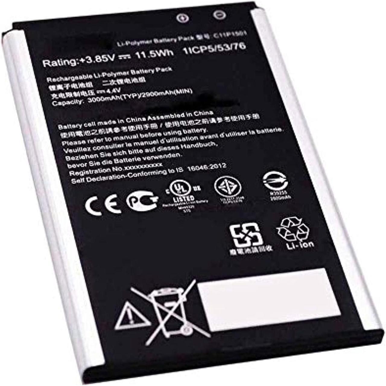 3.85V 11.5Wh C11p1501 Replacement Battery For Zenfone 2 Laser Ze551kl, Ze551kl, Zenfone 2E