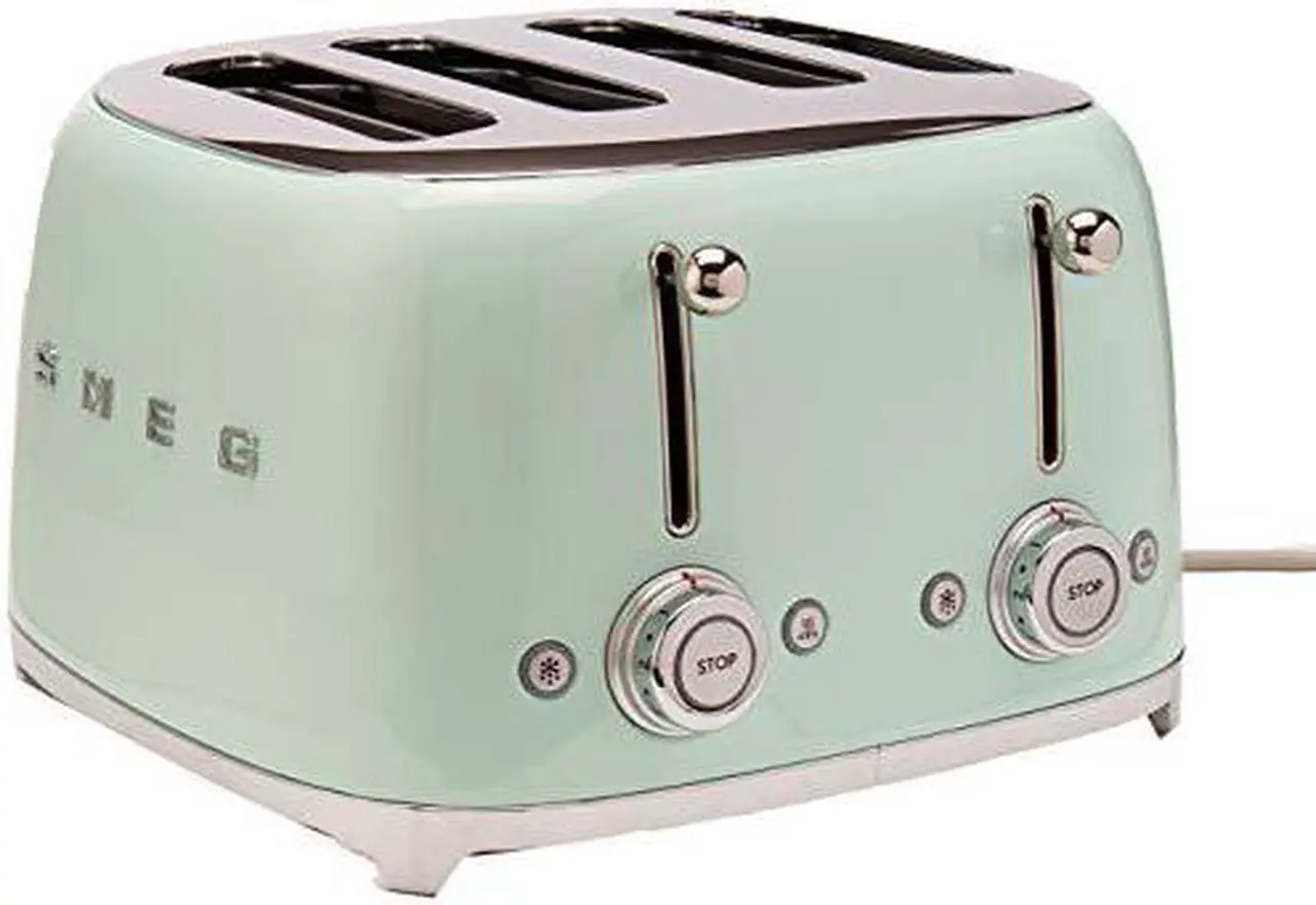 Main image of Smeg 50s Retro Line Pastel Green 4x4 Slot Toaster