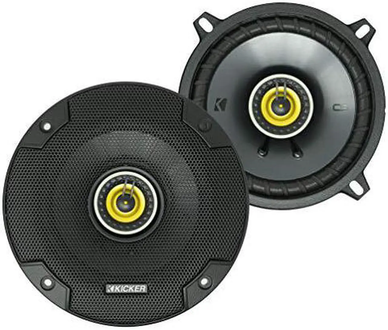 Main image of KICKER CS Series CSC5 5.25-Inch Car Audio Speaker with Woofers, Yellow (2 Pack)