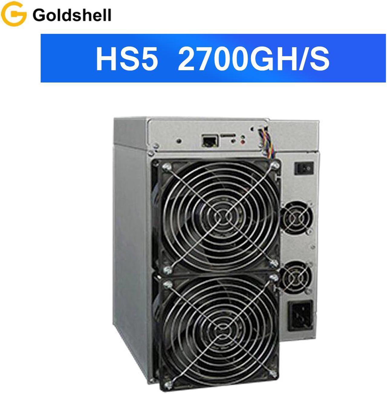 Goldshell HS5 2700GH/S 2650W/h HNS/SC Simple Mining Machine Loud Noise Miner Home Riching