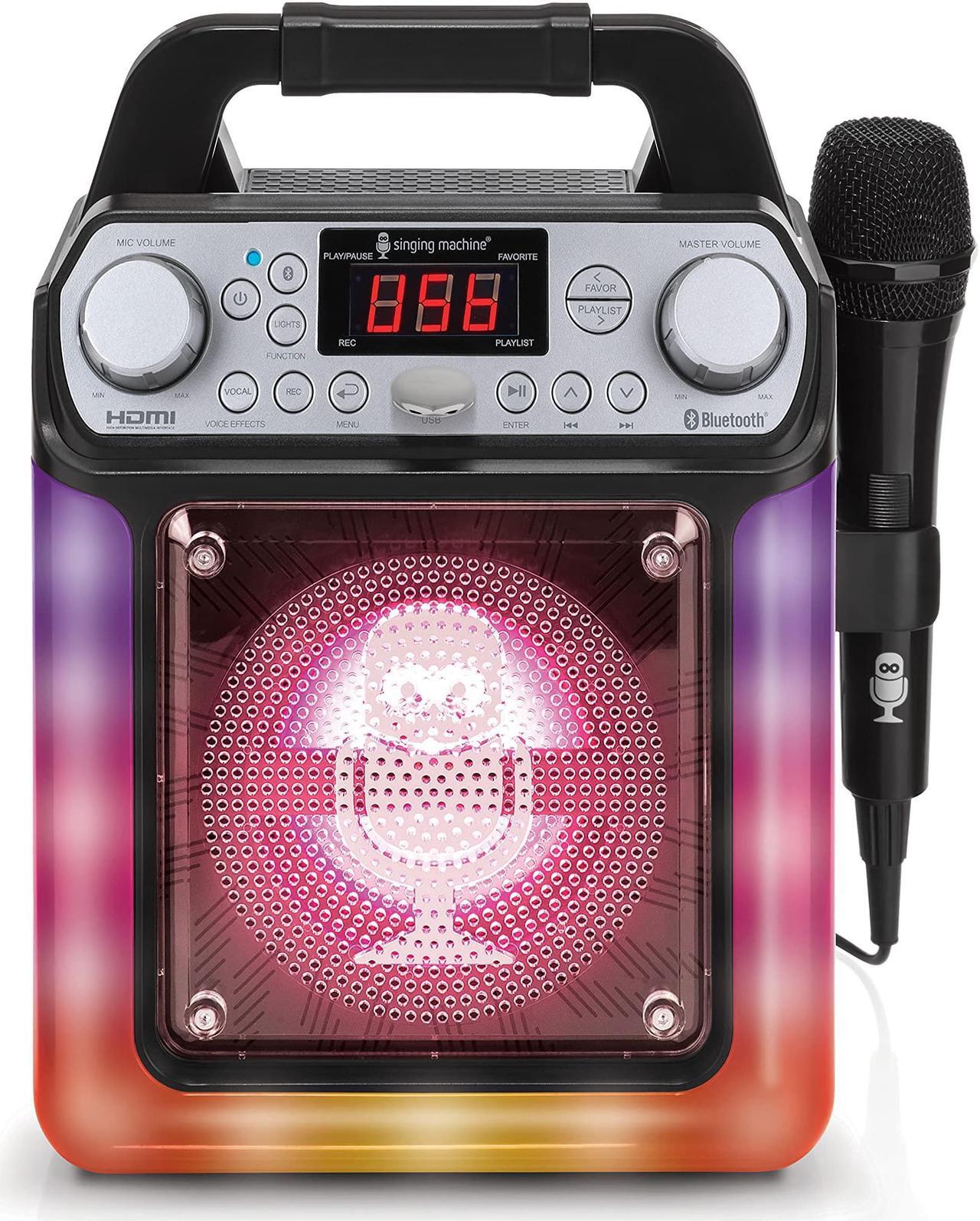 Main image of Mini portable karaoke system with Bluetooth and voice changing effect.