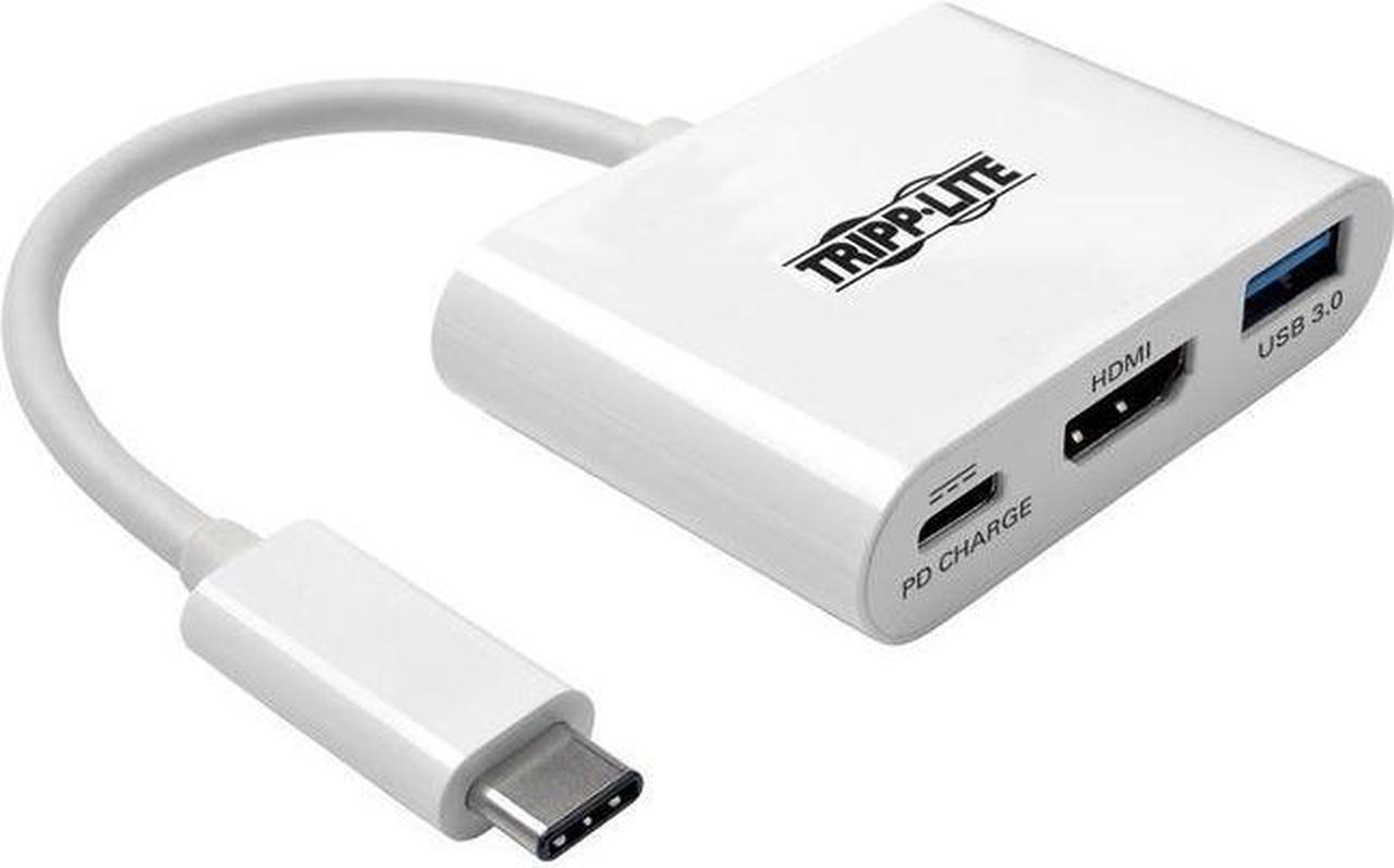 Alt view image 19 of 20 - Tripp Lite USB C to HDMI Multiport Adapter w/PD Charging USB Type C to HDMI (U444-06N-HU-C)