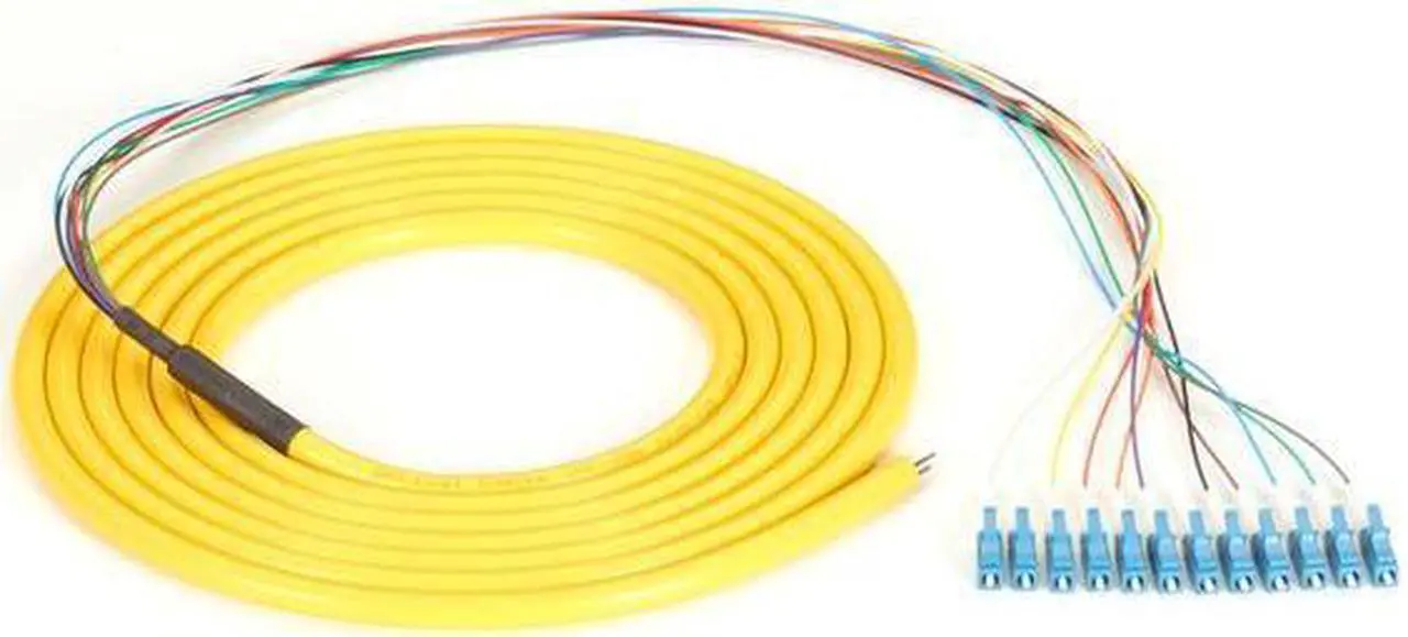 Alt view image 3 of 12 - Black Box Network Services FOPT50S1-LC-12YL-3 Single-Mode Fiber Optic Pigtail - Yellow, 12-Strand