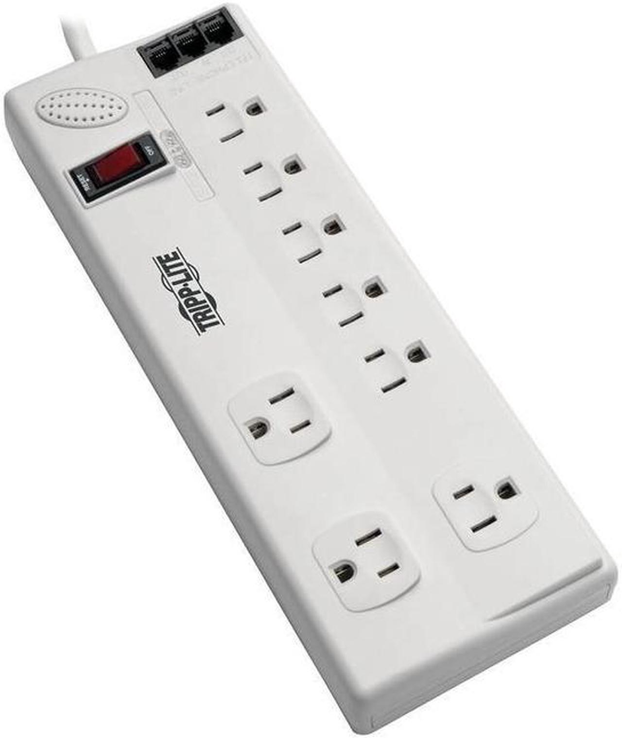 Alt view image 8 of 10 - Tripp Lite TLP806TELTAA 8-Outlet Surge Suppressor/Protector