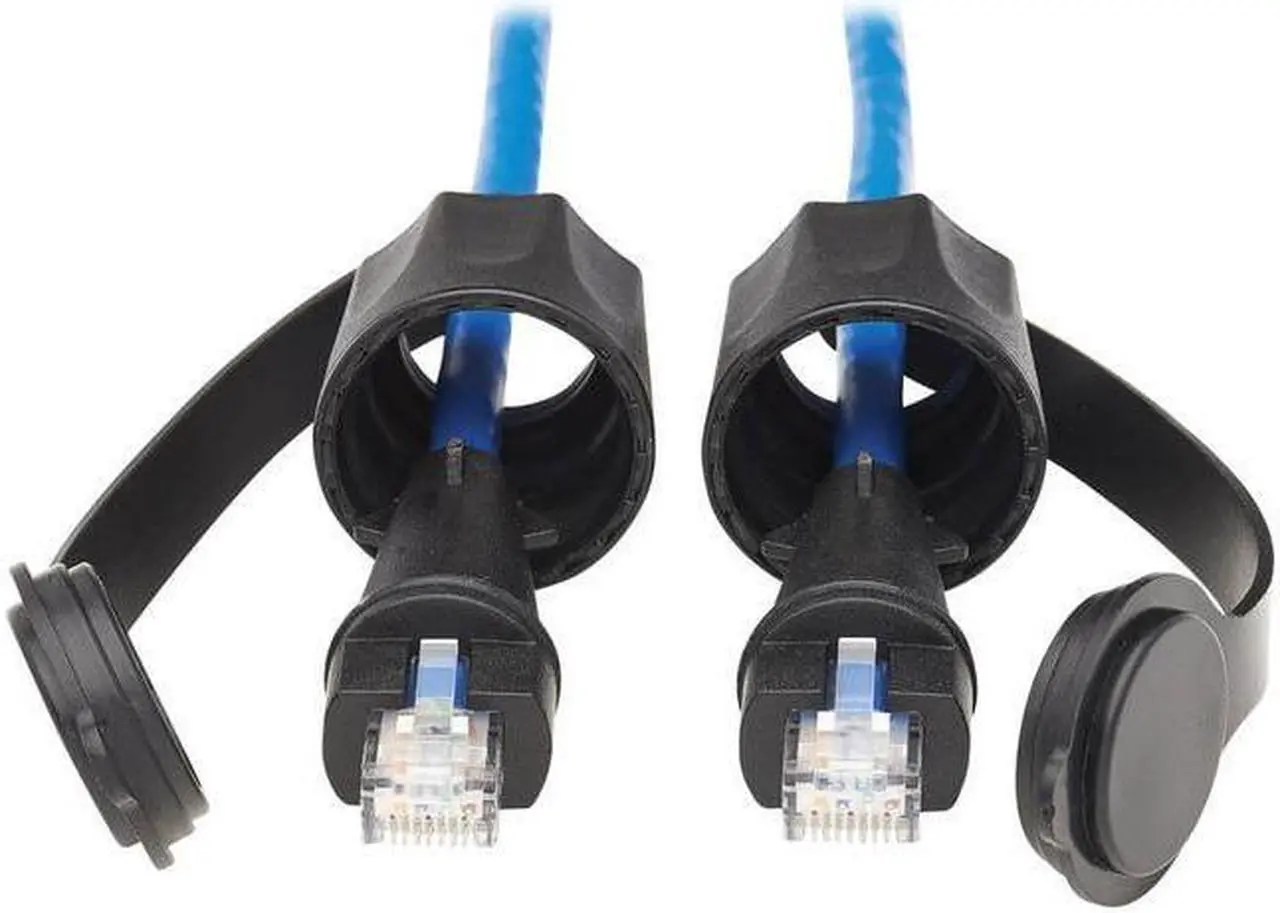 Alt view image 7 of 8 - TRIPP LITE N200P-033BL-IND 33 ft. Cat 6 Blue Industrial Cat6 UTP Ethernet Cable (RJ45 M/M), 100W PoE, CMR-LP, IP68