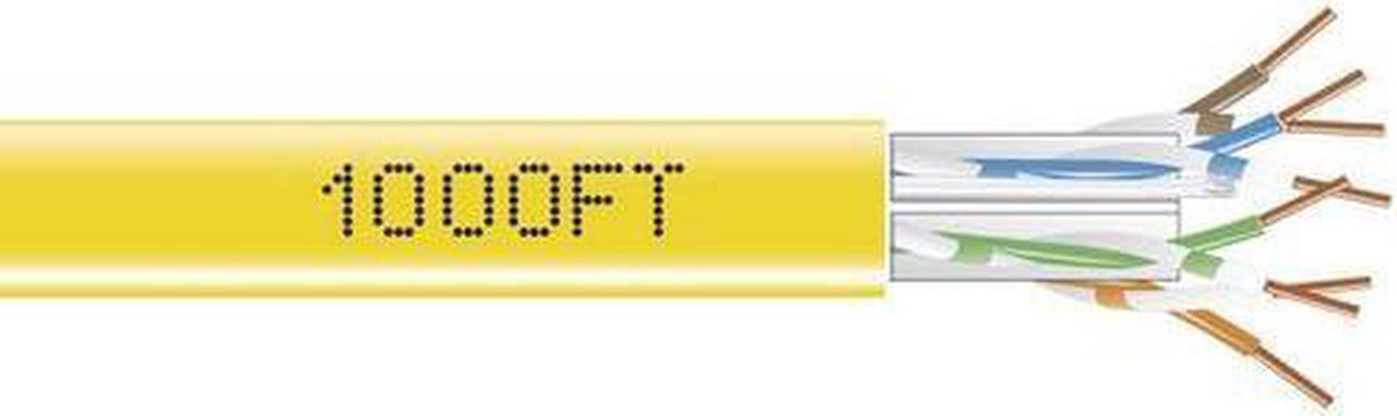 Alt view image 6 of 11 - Black Box EYN852A-PB-1000 CAT5e 350-MHz Solid Bulk Cable - Unshielded, CMP, Plenum, White, 1000 ft. Pull Box
