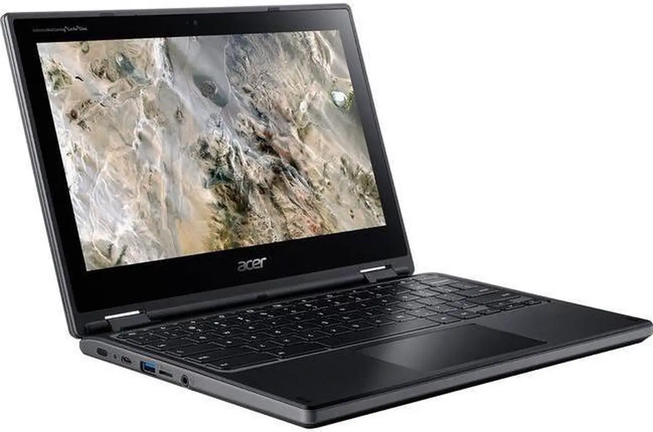 Alt view image 11 of 14 - Acer Chromebook Spin 311 R721T-62ZQ 11.6" Touchscreen 2 in 1 Chromebook - 1366 x 768 - A-Series A6-9220C - 4 GB RAM - 32 GB Flash Memory - Shale Black - Chrome OS - AMD Radeon R5 Graphics - In-pl