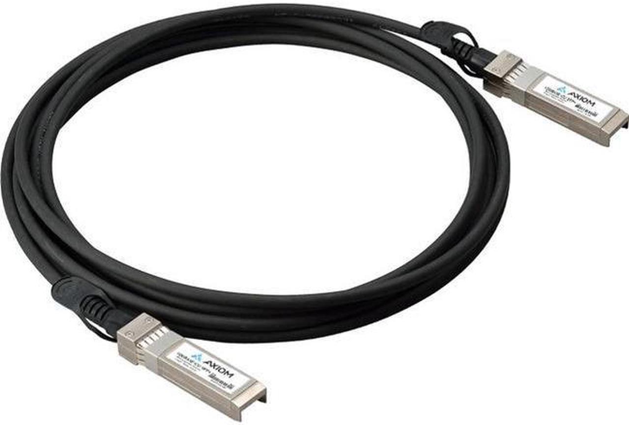 Axiom AA1403022-E6-AX 22.97 ft. Black 10GBASE-CU SFP+ Passive DAC Twinax Cable Avaya Compatible