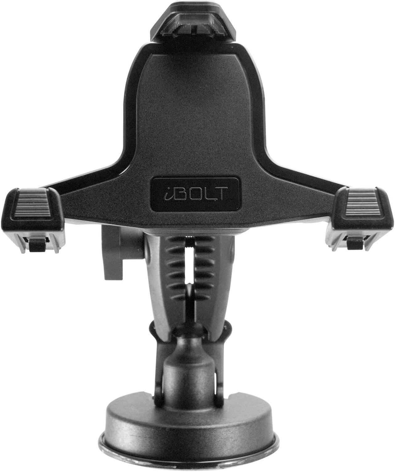 Alt view image 4 of 7 - iBOLT xProDock NFC Bizmount - Phone Holder/Mount with Heavy Duty Suction Cup Base and 2m microUSB Cable- for Your Windshield, Dashboard - for Telematic Commuters, Fleets, Cars, Large Trucks, Vans