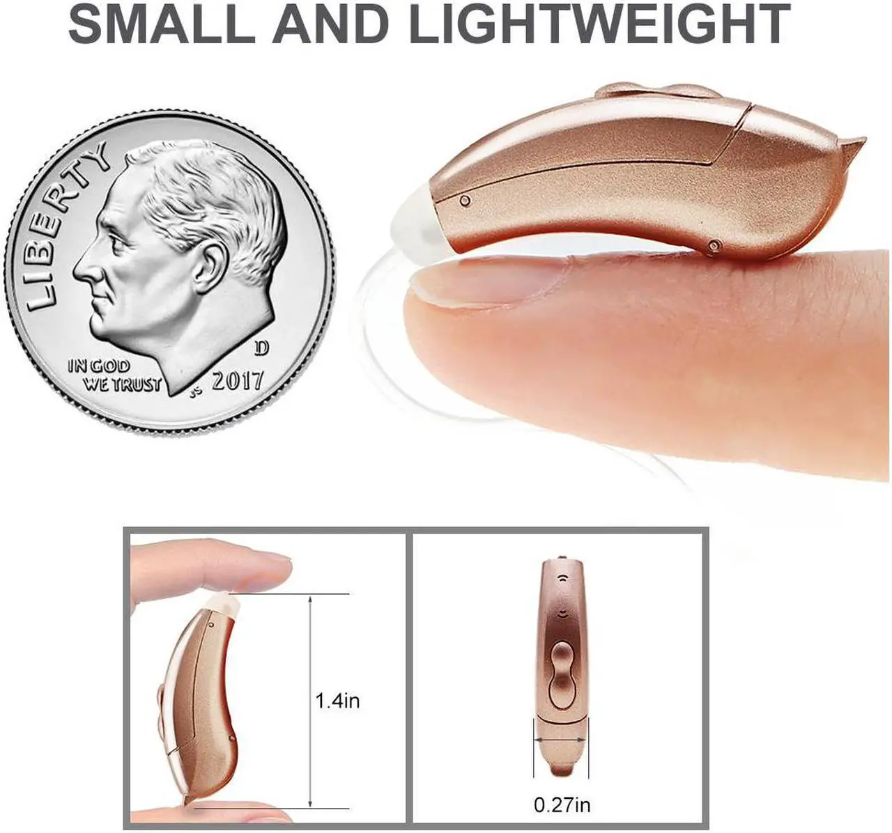 Alt view image 3 of 7 - 10 Channels Bluetooth Digital Hearing Aids Smart Sound Amplifiers, Programmable Wireless App Sound Assist Aid, for Adults and Seniors