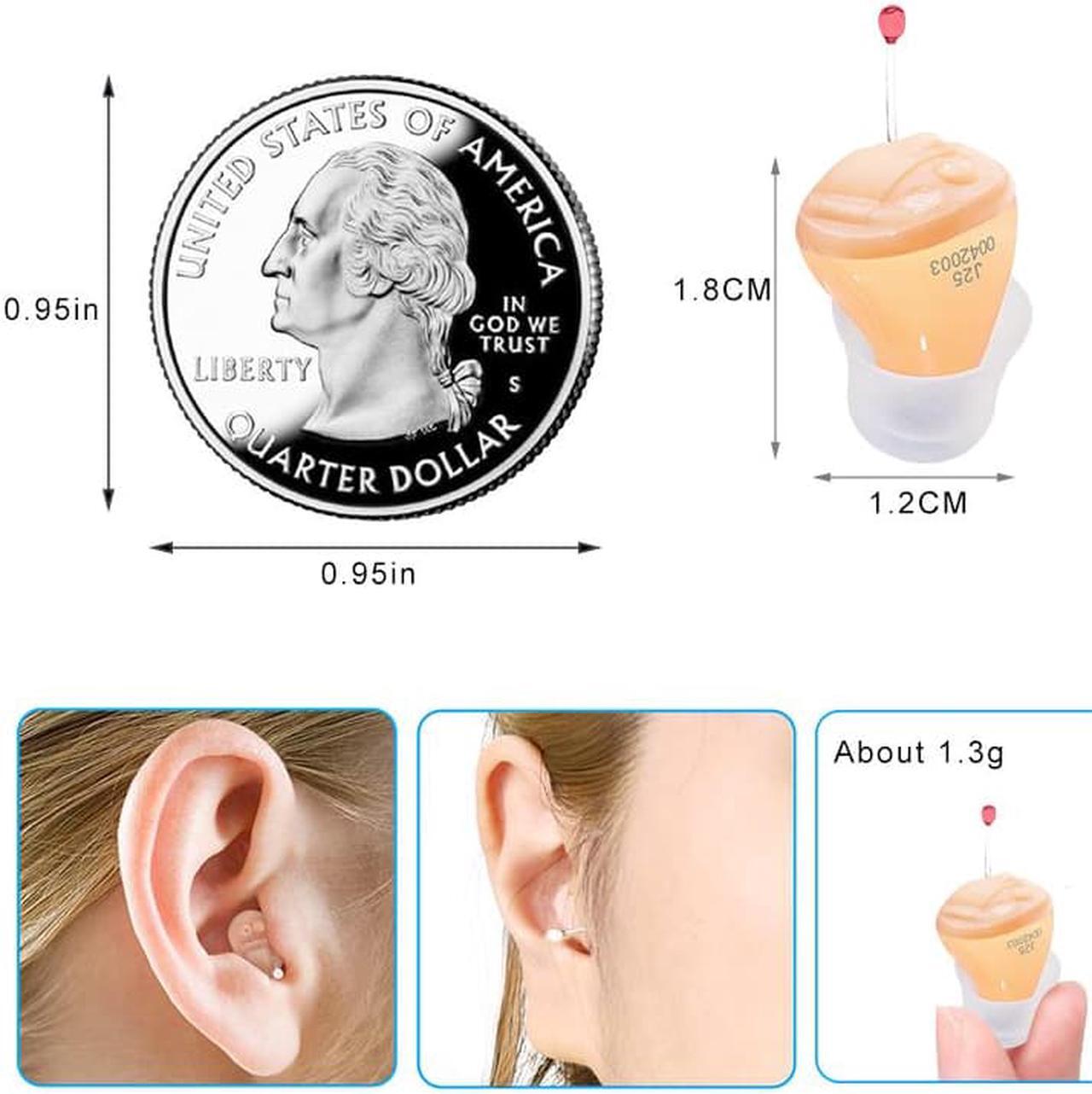 Alt view image 4 of 6 - Hearing Aid Audifonos Ear Sound Amplifier J25 Super MINI Hearing Aids for Elderly/Deaf Hearing Amplifier