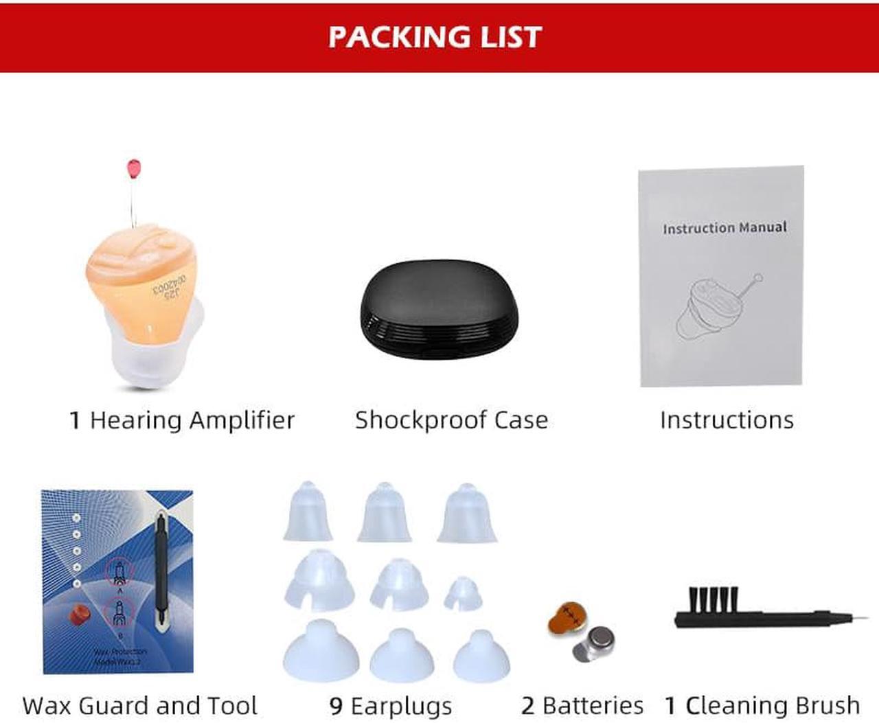 Alt view image 6 of 6 - Hearing Aid Audifonos Ear Sound Amplifier J25 Super MINI Hearing Aids for Elderly/Deaf Hearing Amplifier