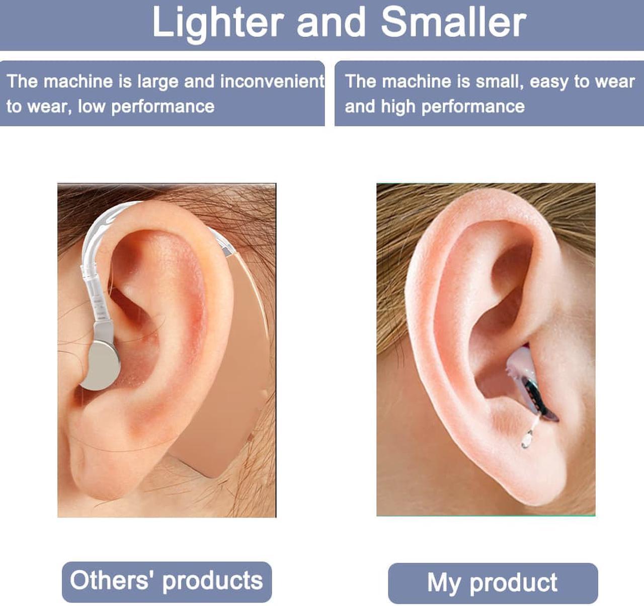 Alt view image 5 of 6 - Elderly Rechargeable Magnetic Hearing Aid USB Mini Inner Ear Portable Amplifier SR02 Adjustable Audio