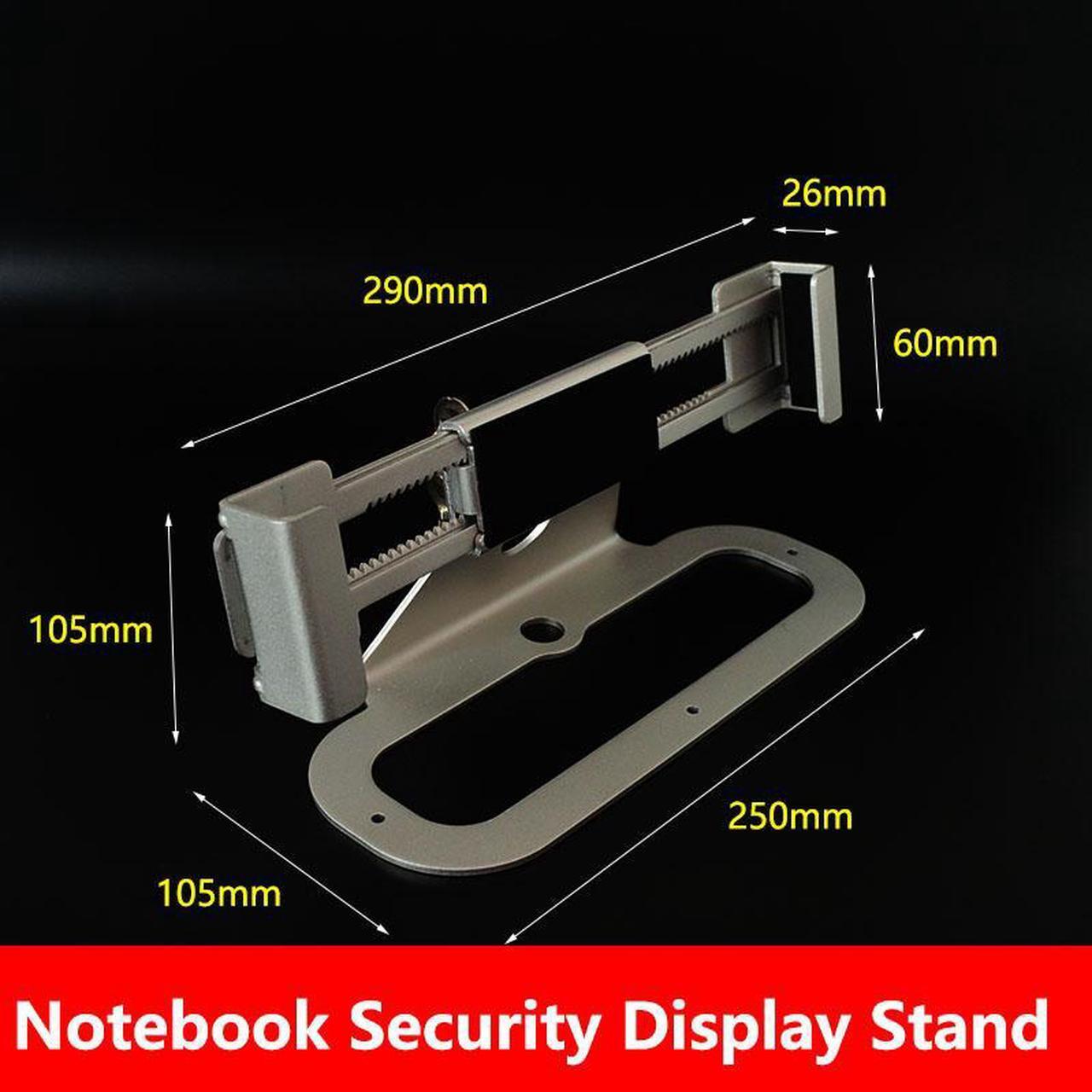 Alt view image 2 of 7 - Notebook Computer Security Display Stand Macbook Laptop Security Display Rack Desk Mount Anti Theft Lock With Keys