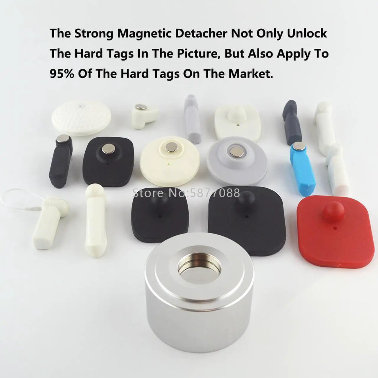 Alt view image 7 of 7 - 16000GS Strong Magnetic Detacher EAS Security Tag Remover Magnet Lockpicking Hook Remove Alarms Clothing Store for Supermarket