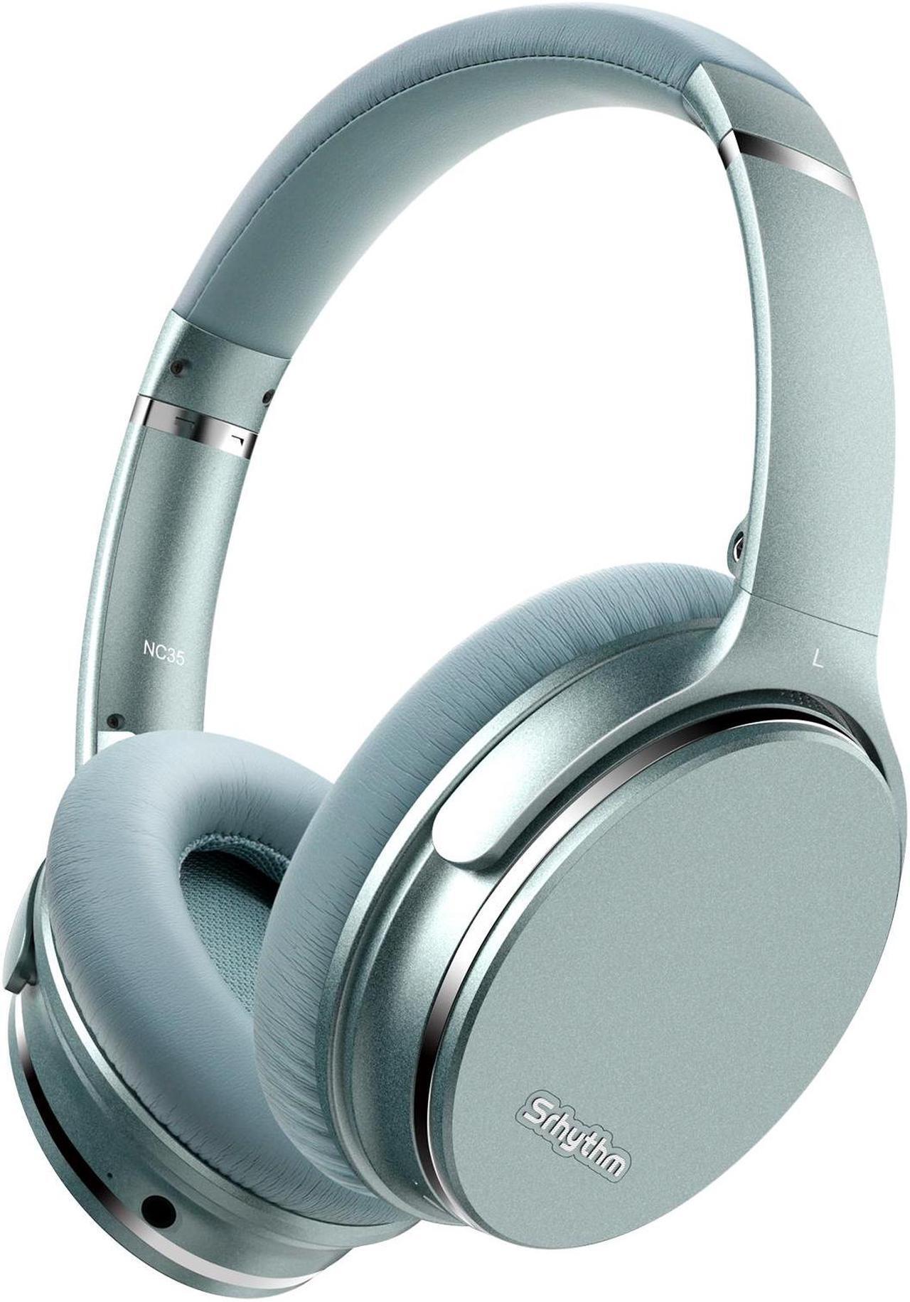 Main image of Srhythm NC35 Noise Cancelling Headphones Wireless Bluetooth 5.3, Fast Charge Over-Ear Lightweight Headset with Microphones,Mega Bass 50+ Hours Playtime Green