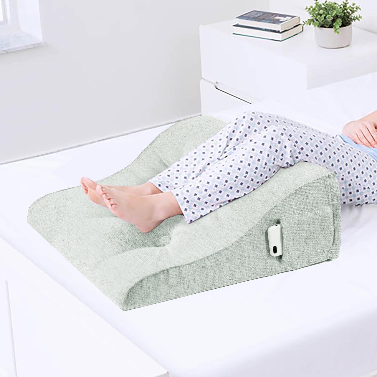 Alt view image 5 of 7 - VERCART Reading Pillow Bed Foam Wedge Adult for Back Support, Bed Pillows for Sitting in Bed, Backrest Seat Cushion with Pockets, Back Pillow with Shredded, Husband Pillow White 24x9x21 Inches