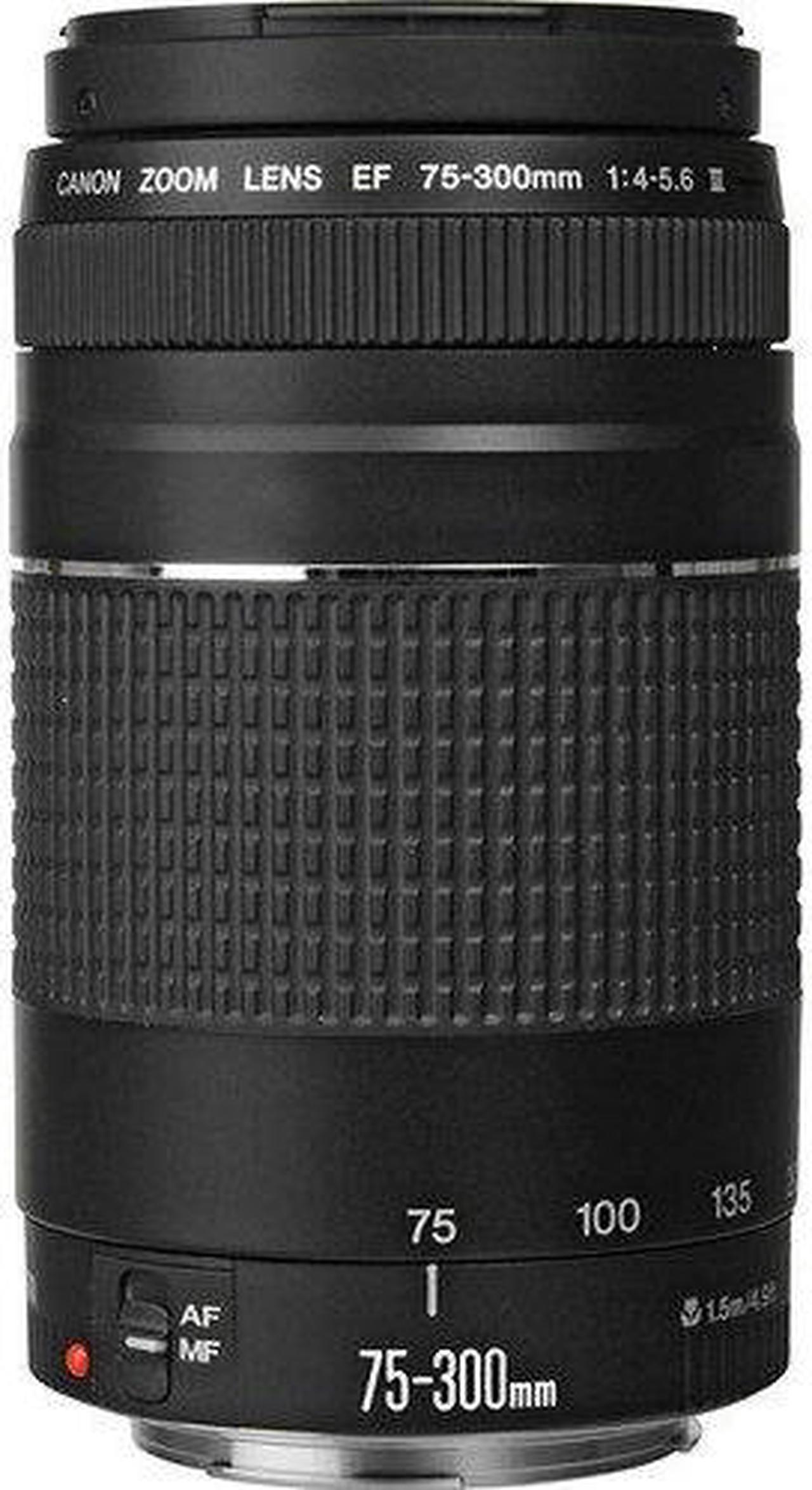 Alt view image 2 of 4 - Canon EF 75-300mm f/4-5.6 III Telephoto Zoom Lens 6473A003 Bundle with Tulip Lens Hood + Filter Kit+ Lens Case + More