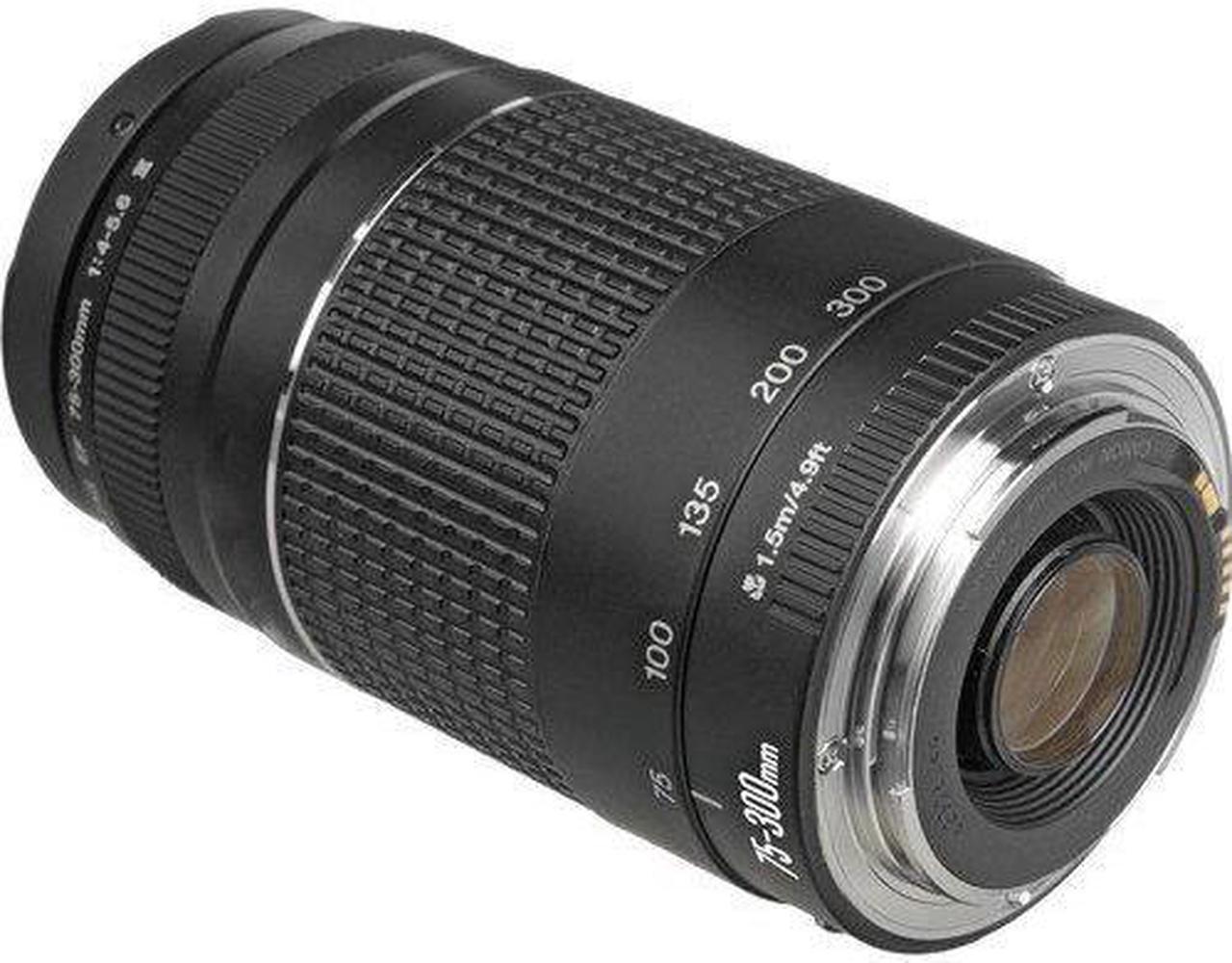Alt view image 4 of 4 - Canon EF 75-300mm f/4-5.6 III Telephoto Zoom Lens 6473A003 Bundle with Tulip Lens Hood + Filter Kit+ Lens Case + More