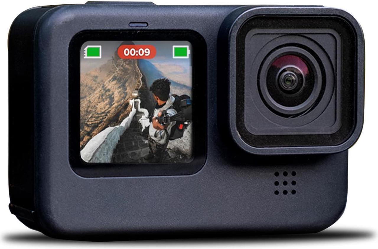 Alt view image 3 of 3 - GoPro HERO9 Black - Waterproof Action Camera + 64GB Card and Cleaning Cloth