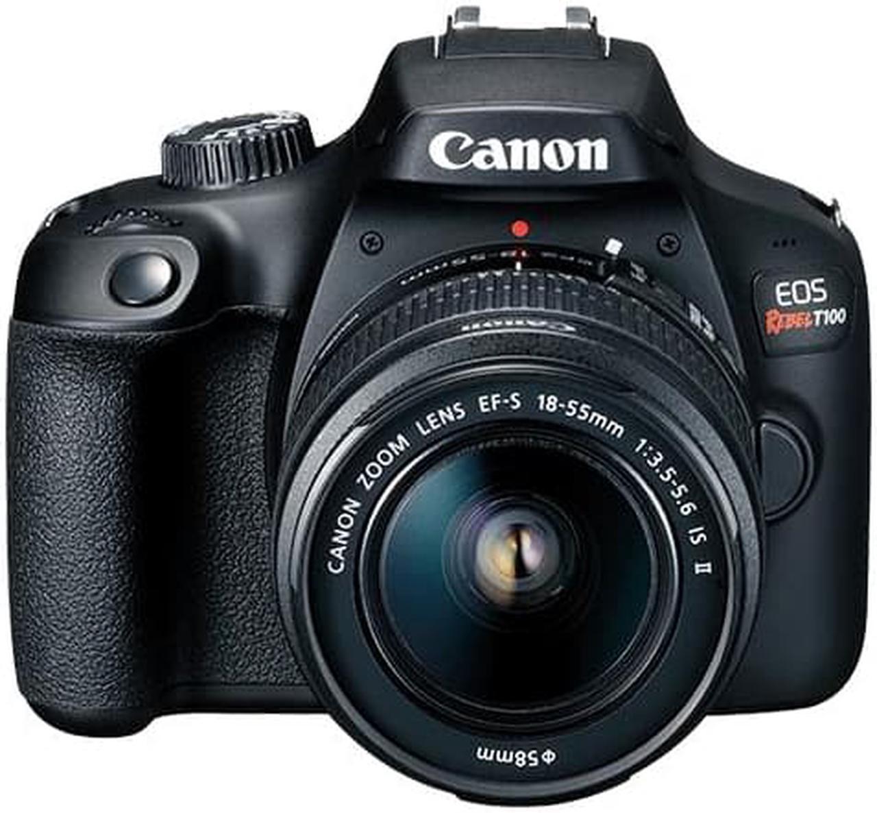 Alt view image 4 of 4 - Canon EOS Rebel T100 / 4000D DSLR Camera with 18-55mm Lens + 64GB Card + More