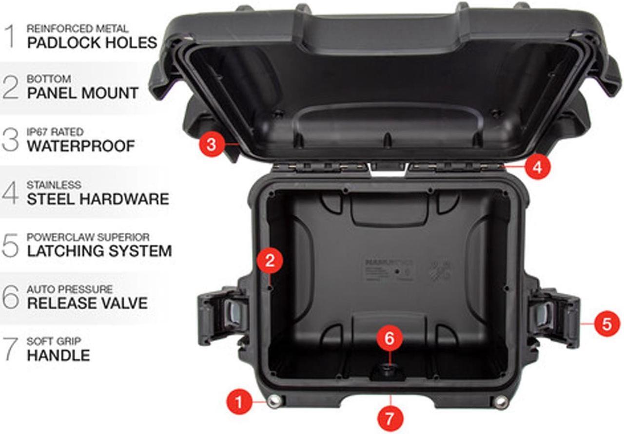 Alt view image 2 of 4 - Nanuk 905 Hard Utility Case (Black) (2 pack Kit)