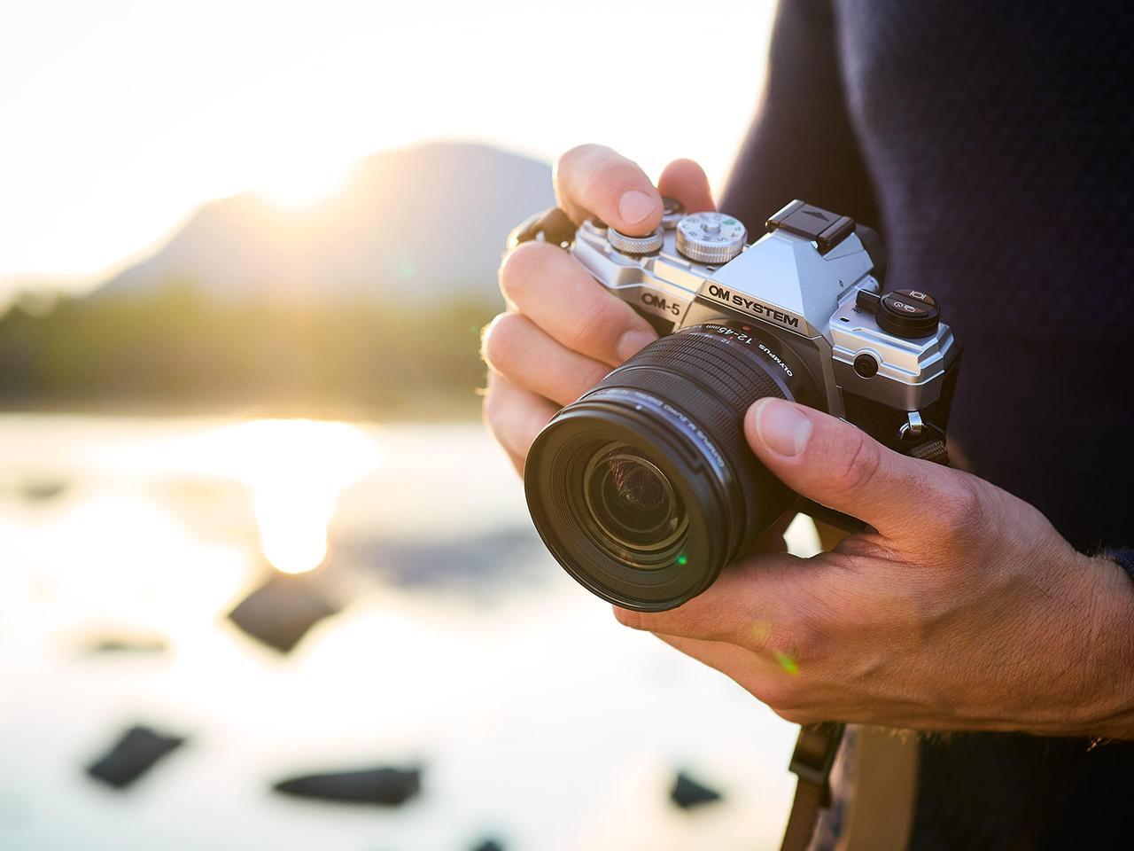 Alt view image 10 of 12 - OM System OM5 20.4 Megapixel Mirrorless Camera with Lens (Black)