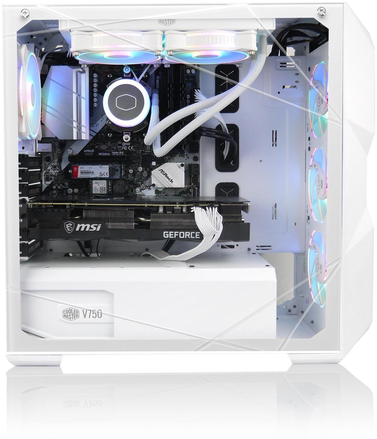 Alt view image 2 of 4 - AVGPC Blizzard Gaming PC - Intel Core i9 11900KF NVIDIA GeForce RTX 5060 Ti, 32GB DDR4, 1TB NVME M.2 SSD, 360mm Liquid Cooler, ARGB Fans, Wifi/AC, TD500 Mesh White Case, Windows 11 Home i9 5060 Ti