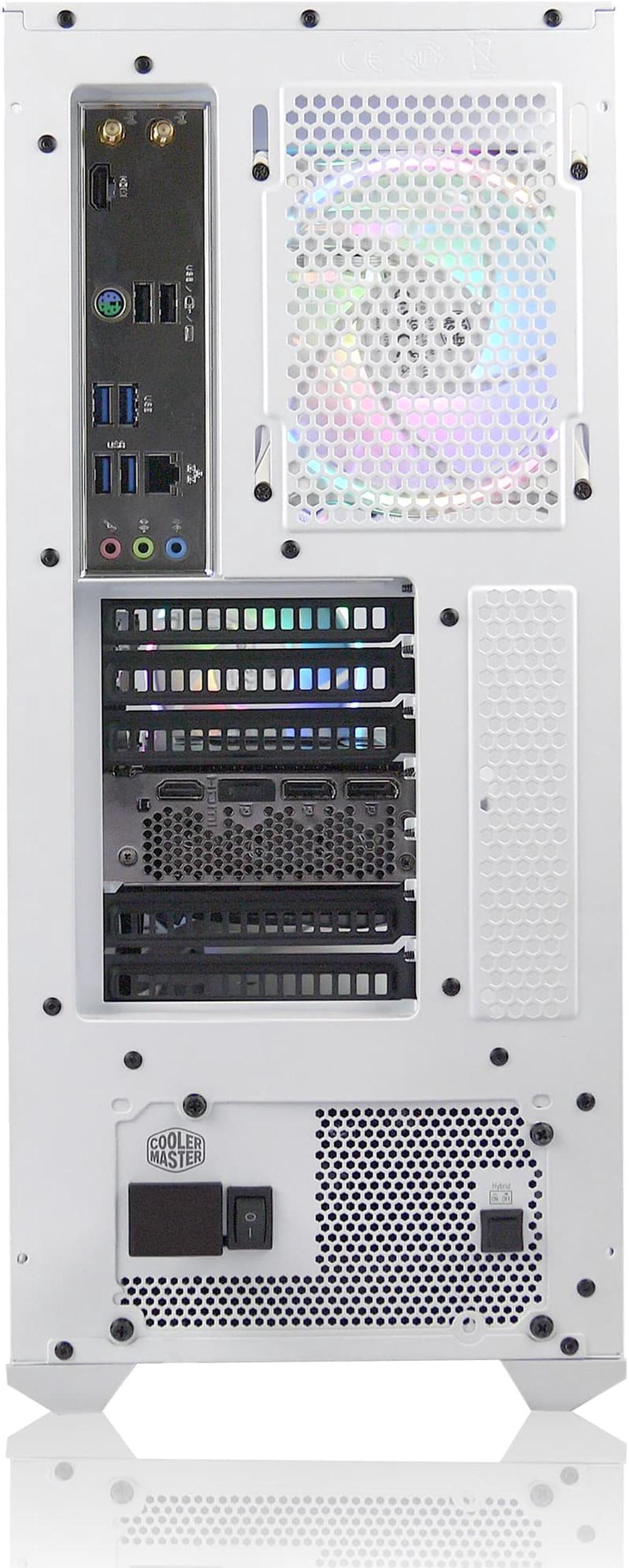 Alt view image 3 of 5 - AVGPC Blizzard Series Gaming PC - Intel i7 12700KF 3.6GHz, NVIDIA GeForce RTX 4060, 32GB 3600MHz DDR4, 1TB NVME M.2 SSD, 240mm Liquid Cooler, ARGB Fans, Wifi/AC, TD500 Mesh White Case, Windows 11