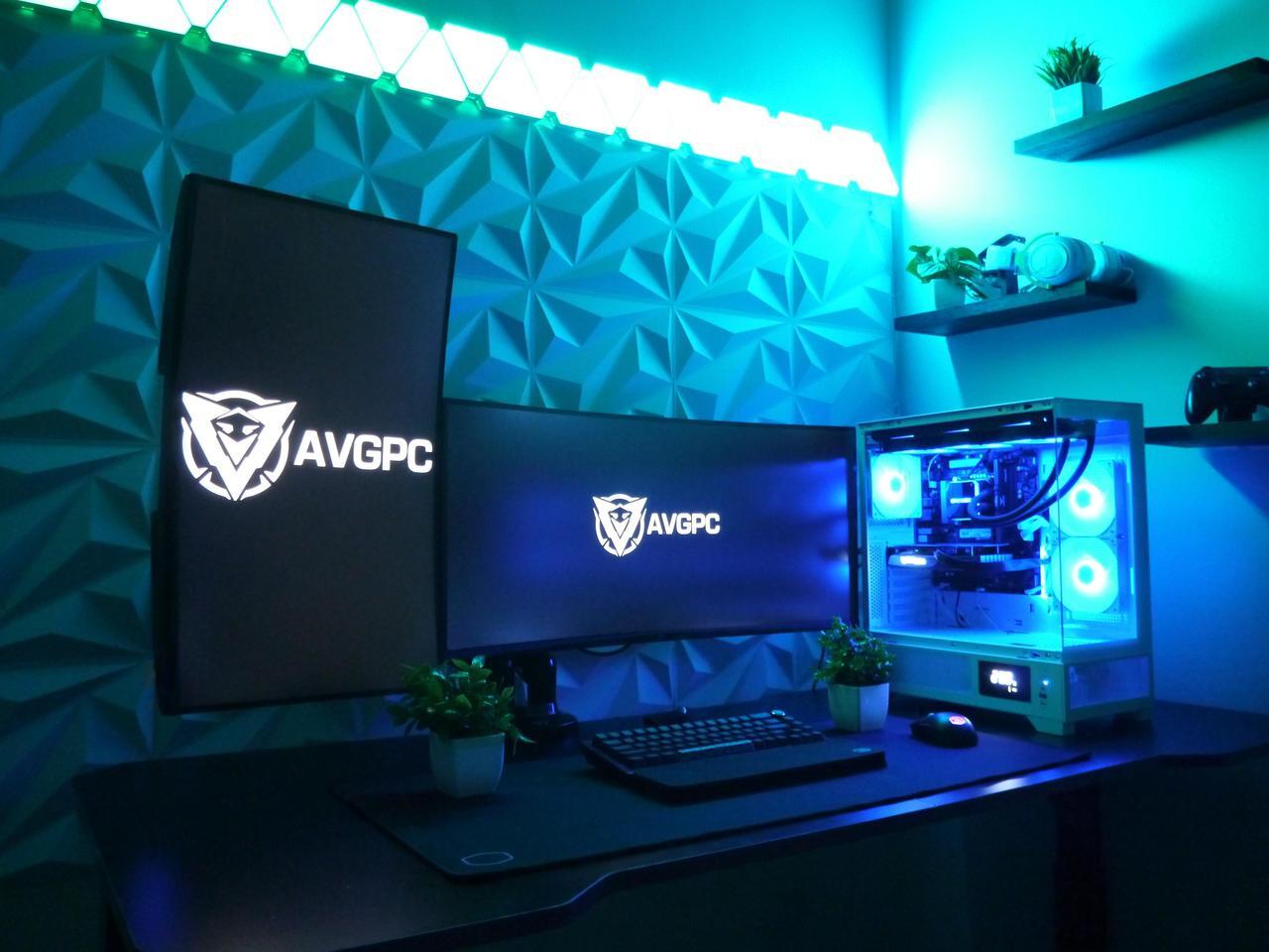 Alt view image 7 of 7 - AVGPC Whirlwind Gaming PC AMD Ryzen 7 9700X Zen5, NVIDIA GeForce RTX 5070 Ti, 32GB 6000MHz DDR5, 2TB NVME M.2 SSD, 360MM AIO Liquid Cooling, WiFi/AC, Tempered Glass Case Black, Windows 11 Home