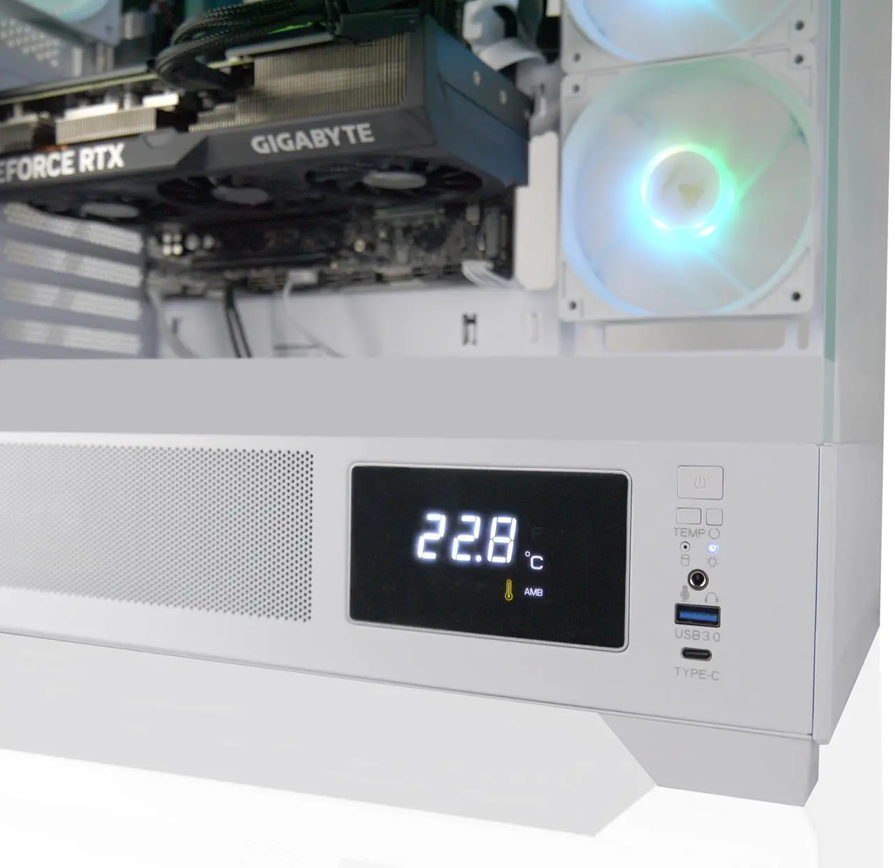 Alt view image 4 of 6 - AVGPC Whirlwind Gaming PC AMD Ryzen 7 9700X Zen5, NVIDIA GeForce RTX 5070 Ti, 32GB 6000MHz DDR5, 2TB NVME M.2 SSD, 360MM AIO Liquid Cooling, WiFi/AC, Tempered Glass Case White, Windows 11 Home