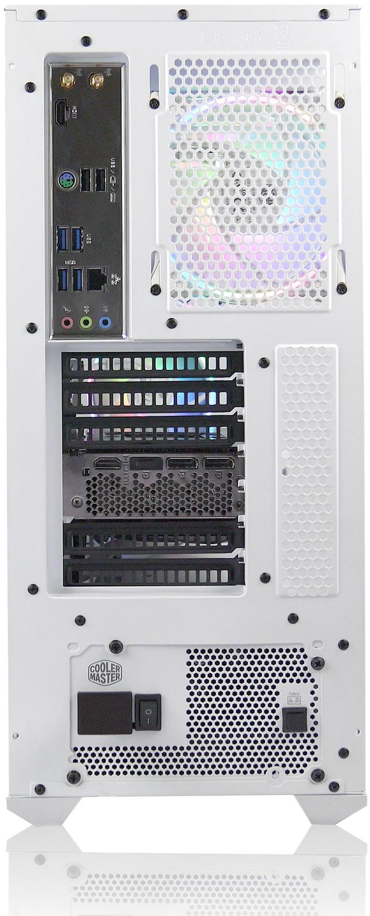 Alt view image 4 of 4 - AVGPC Blizzard Gaming PC - Intel Core i9 11900KF, Intel Arc B580 GPU, 32GB DDR4, 1TB NVME M.2 SSD, 360mm Liquid Cooler, ARGB Fans, Wifi/AC, TD500 Mesh White Case, Windows 11