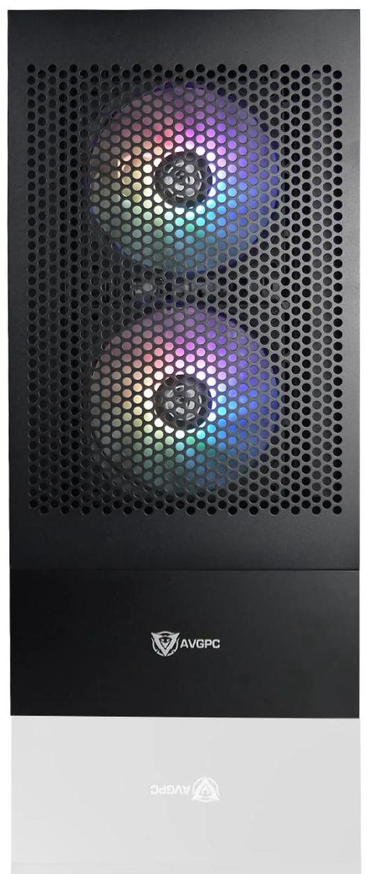 Alt view image 3 of 5 - AVGPC Max Gaming PC - AMD RYZEN 5 5600X 6-Core, Radeon RX 9060 XT 8G, 16GB RAM, 1TB M.2 NVMe SSD, AIO CPU Liquid Cooler Windows 11 Black