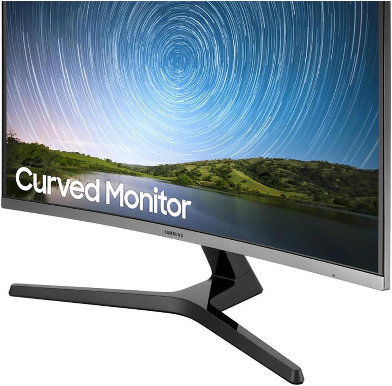 Alt view image 9 of 9 - SAMSUNG LC32R500FHNXZA-RB 32" FHD Curved Monitor - black
