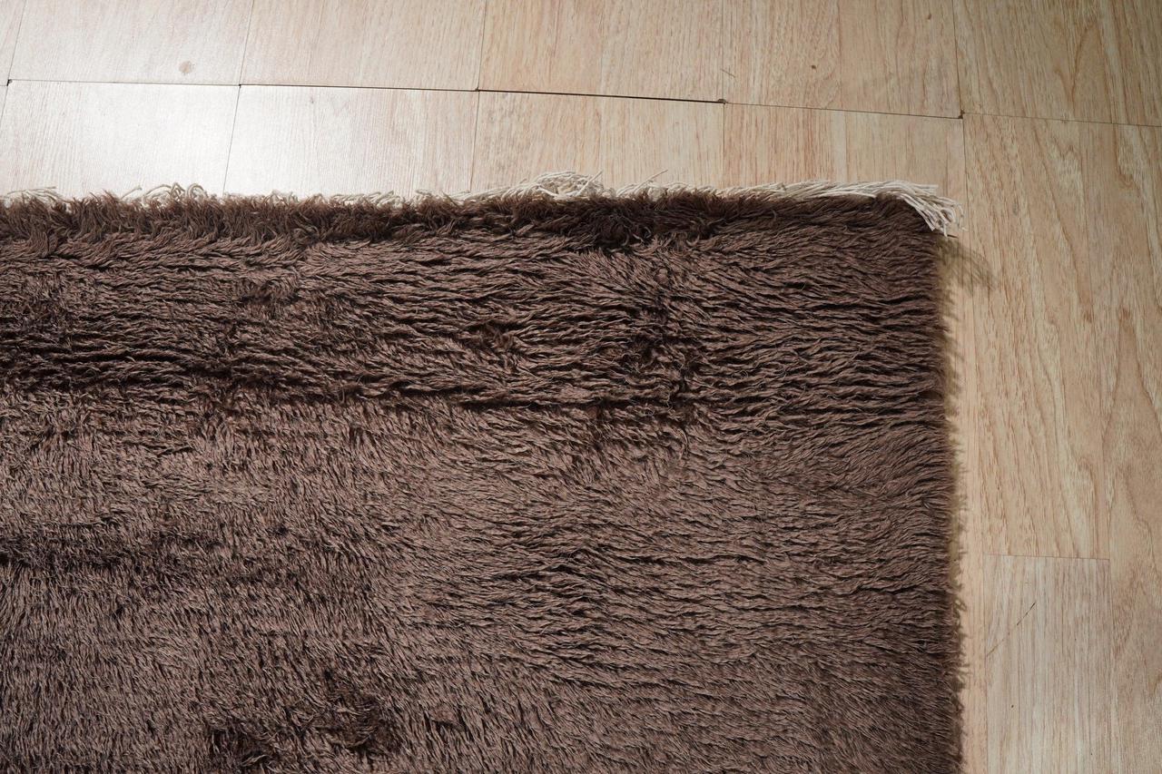 Alt view image 3 of 7 - Brown Contemporary Abstract Art Deco Area Rug, Made in India