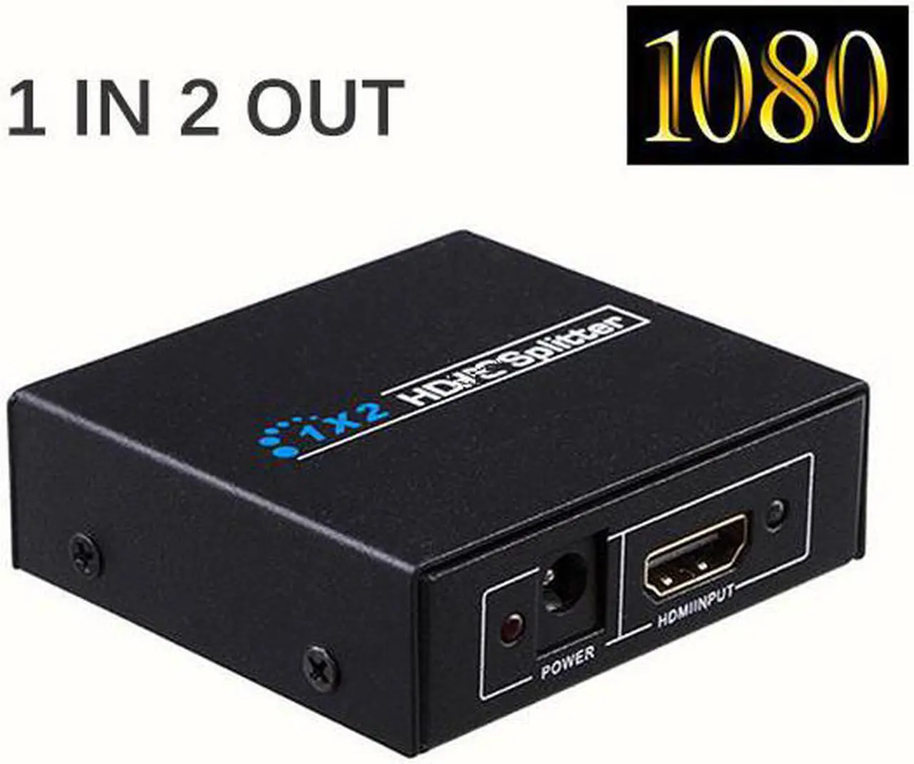 Main image of 3D 1080P HDMI-compatible Splitter HDCP 1 in 4 out Power Signal Amplifier 1x5 Audio Spliter Switch HD Converter AdapterLength: 0.5m and below (US Plug)
Color: Black (1x2 Splitter)