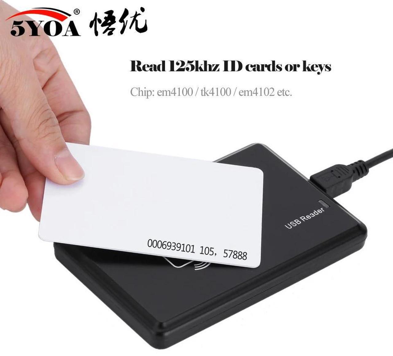 Alt view image 4 of 5 - 125KHz 13.56MHz RFID Reader USB Proximity Sensor Smart Card Reader no drive issuing device USB for Access Control(13.56mhz Reader)