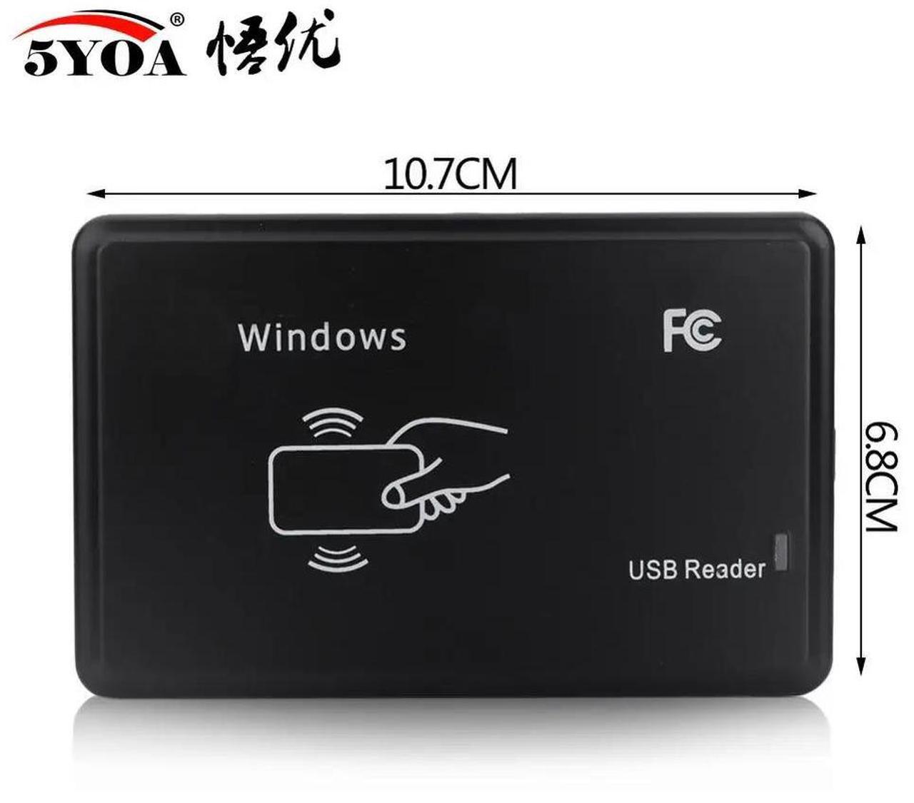 Alt view image 5 of 5 - 125KHz 13.56MHz RFID Reader USB Proximity Sensor Smart Card Reader no drive issuing device USB for Access Control(13.56mhz Reader)