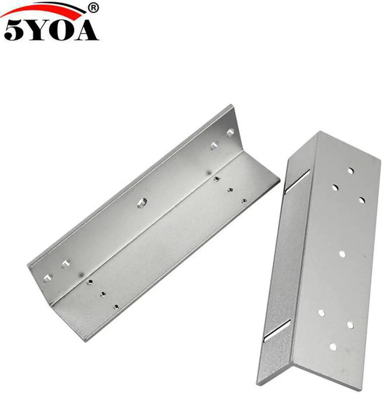 Alt view image 6 of 6 - 180/280/350/500kg Z&L Bracket Magnetic Electromagnetic Lock LZ 350lbs Inward door with wooden metal door Access Control System(3pcs 350kg LZ)