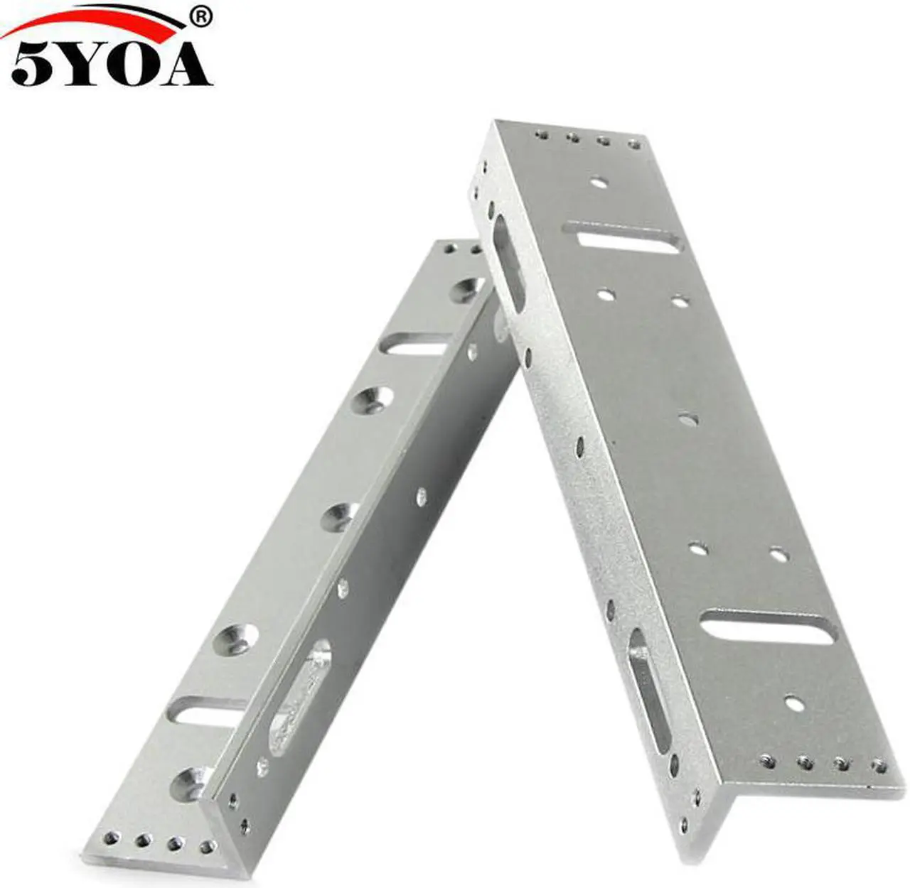 Alt view image 3 of 6 - 180/280/350/500kg Z&L Bracket Magnetic Electromagnetic Lock LZ 350lbs Inward door with wooden metal door Access Control System(3pcs 350kg LZ)