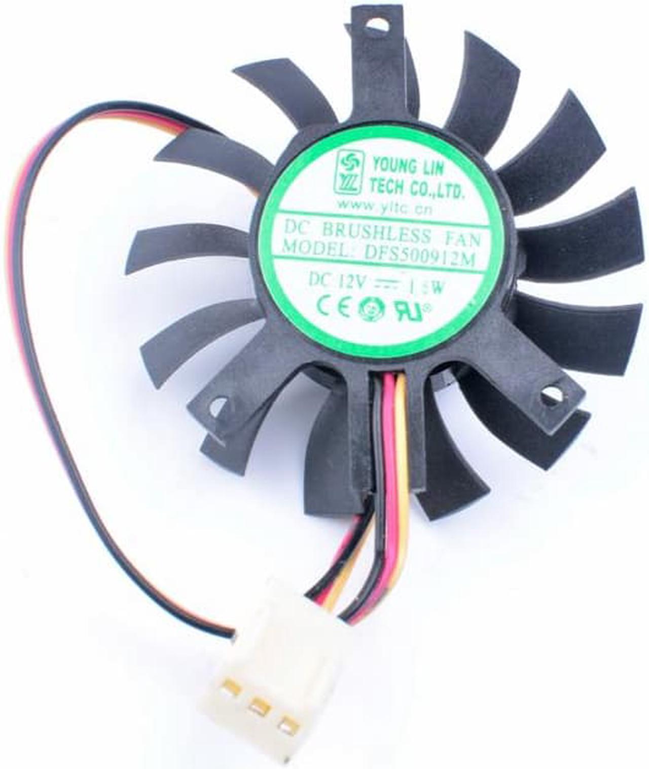 DFS500912M 12V 1.6W router industrial control TV heat sink dedicated graphics card cooling fan