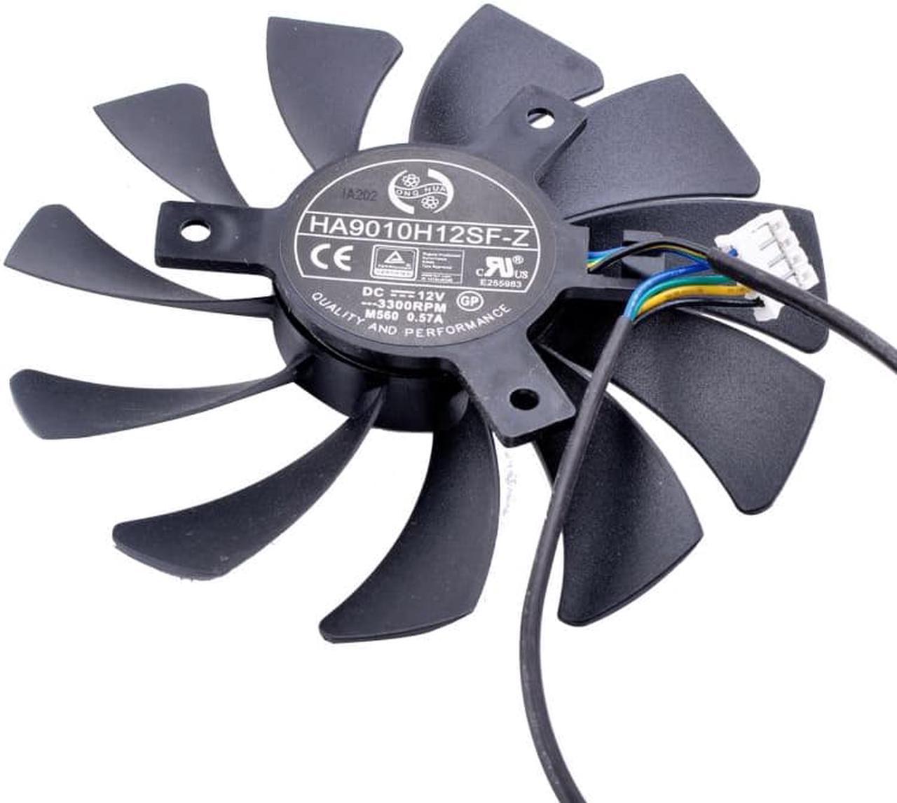 HA9010H12SF-Z 12V 0.57A 85mm 40mm Mounting pitch 4Wire 4Pin For Dataland Graphics Card Cooling Fan